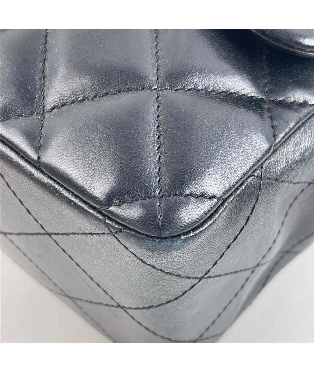 CHANEL Черная кожаная сумка тоут, фото 5
