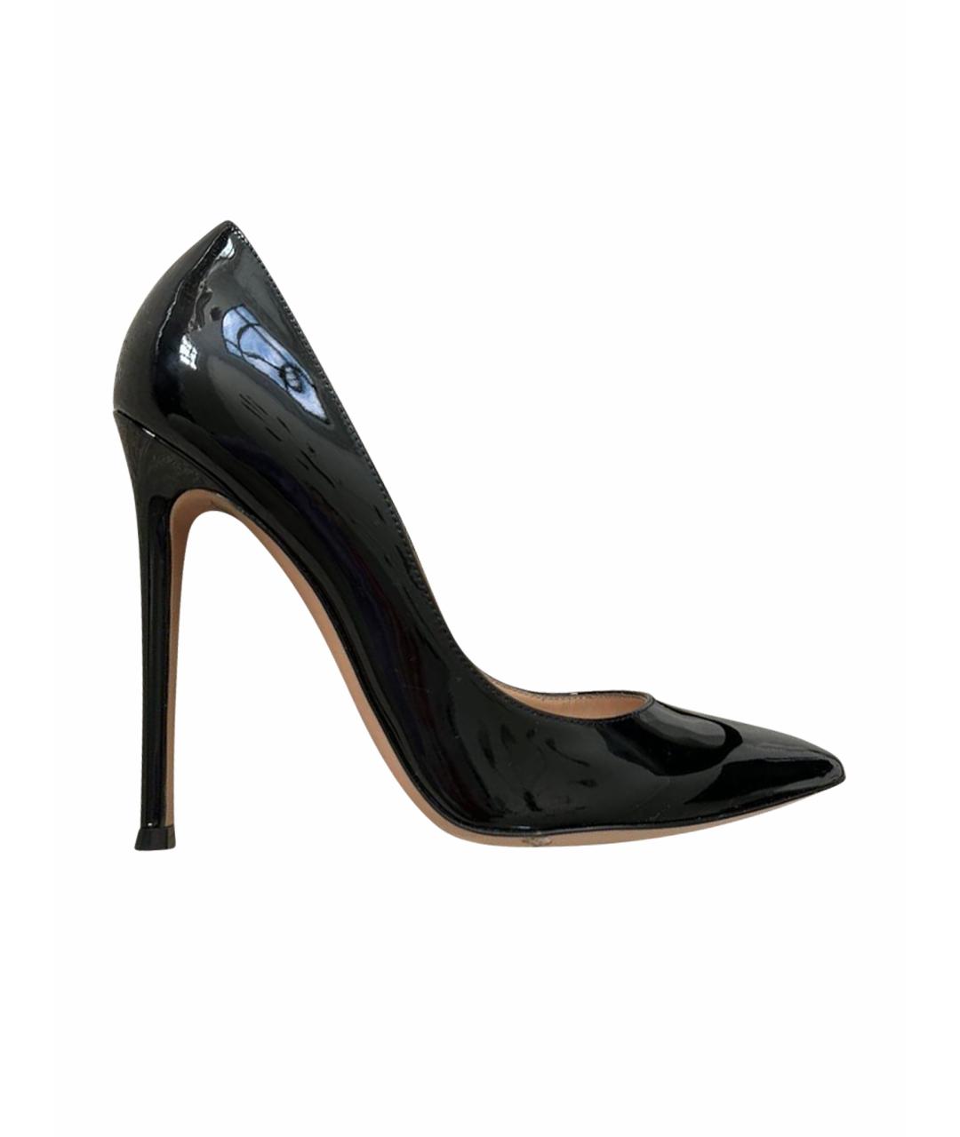 GIANVITO ROSSI Черные туфли из лакированной кожи, фото 1