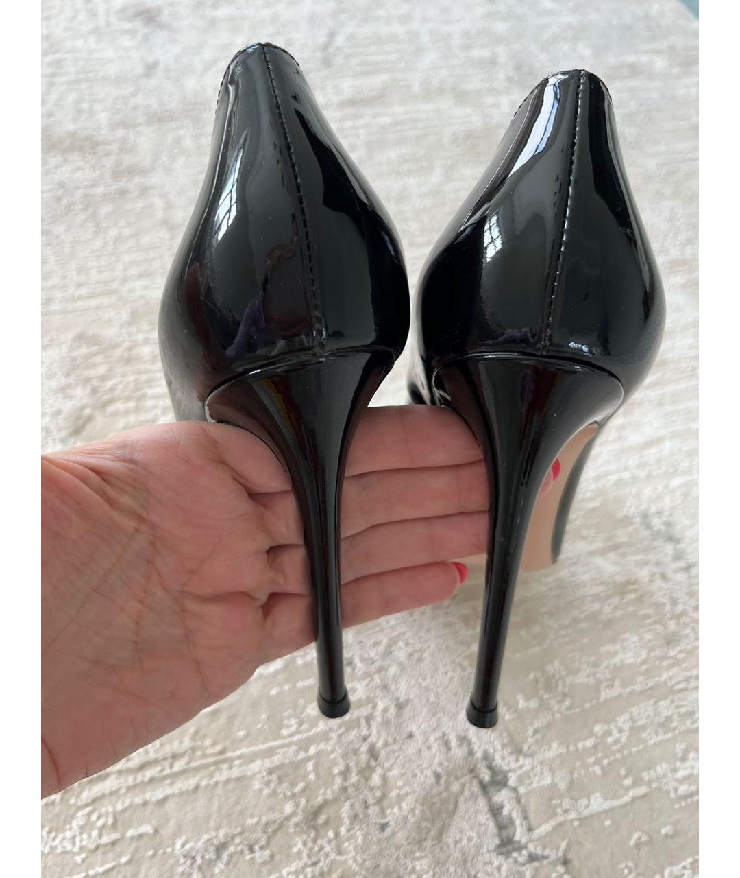 GIANVITO ROSSI Черные туфли из лакированной кожи, фото 3