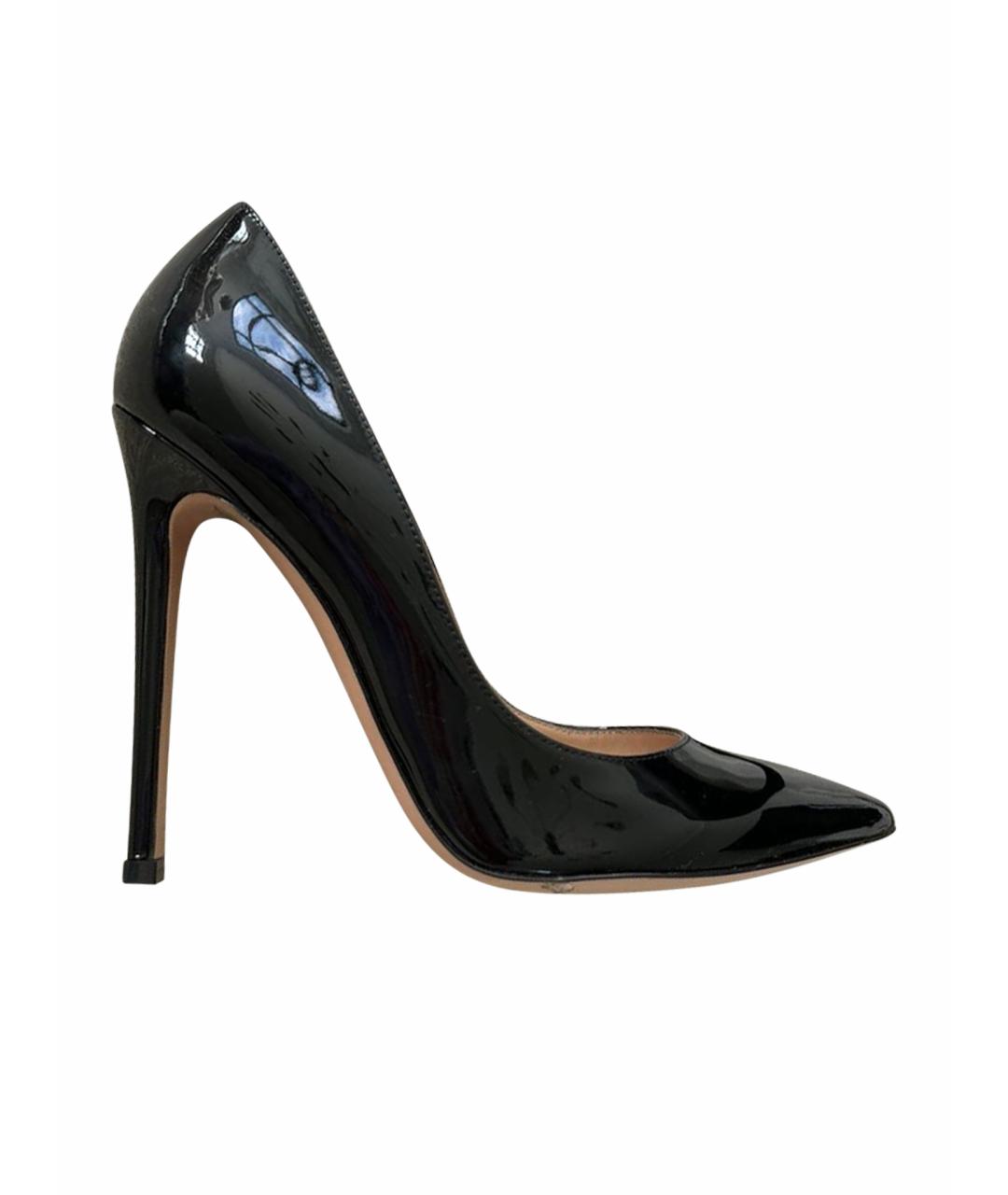GIANVITO ROSSI Черные туфли из лакированной кожи, фото 4