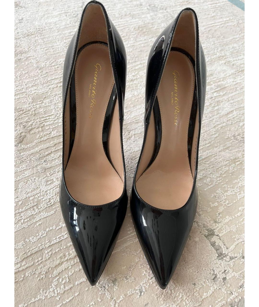 GIANVITO ROSSI Черные туфли из лакированной кожи, фото 2