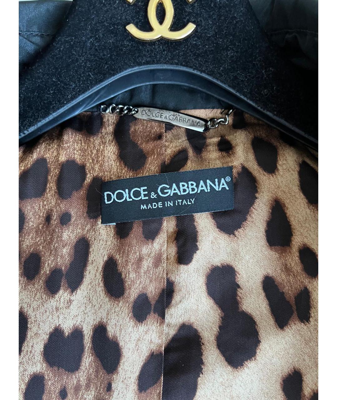 DOLCE&GABBANA Черный тренч/плащ, фото 5