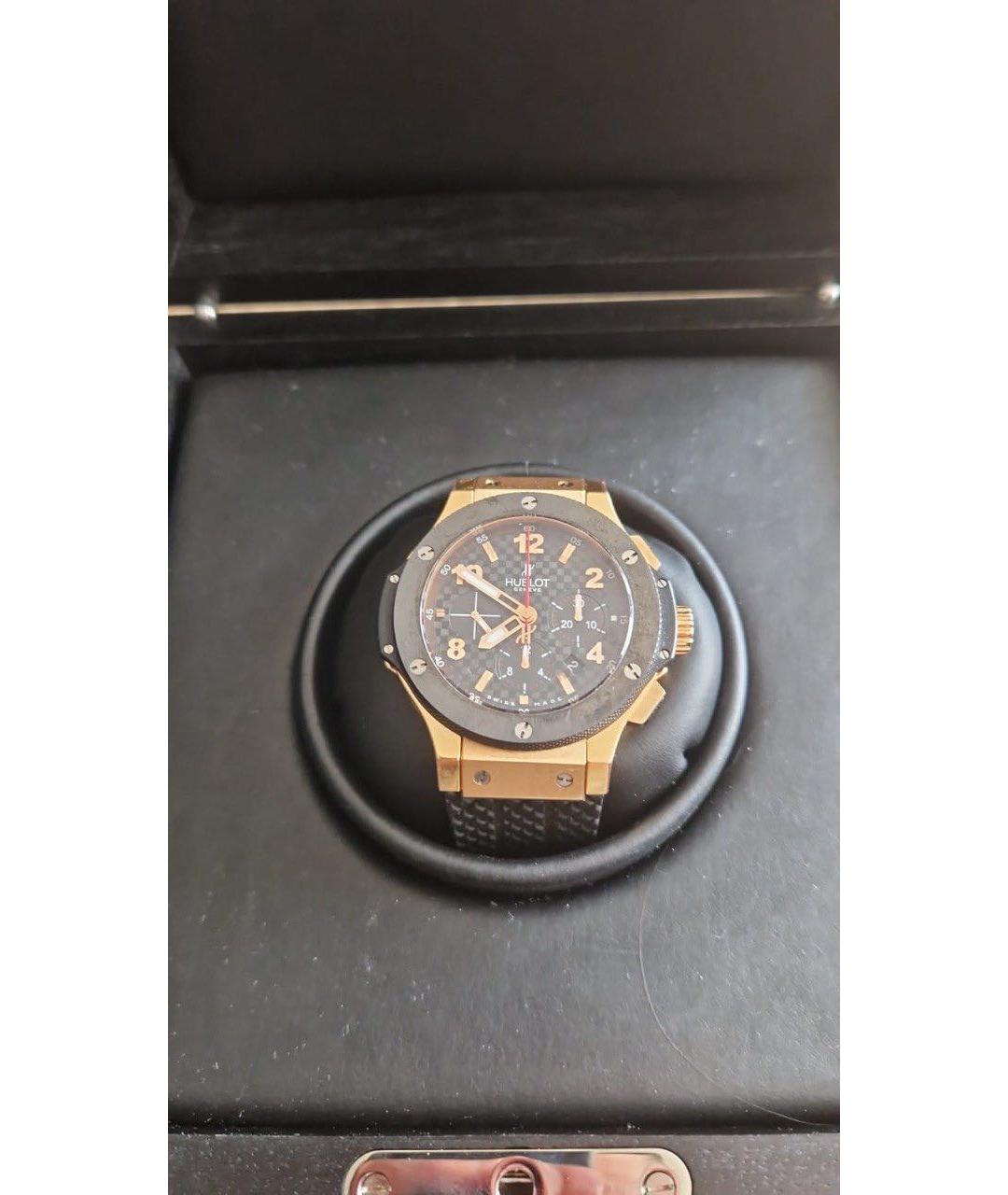 HUBLOT Черные часы из розового золота, фото 3