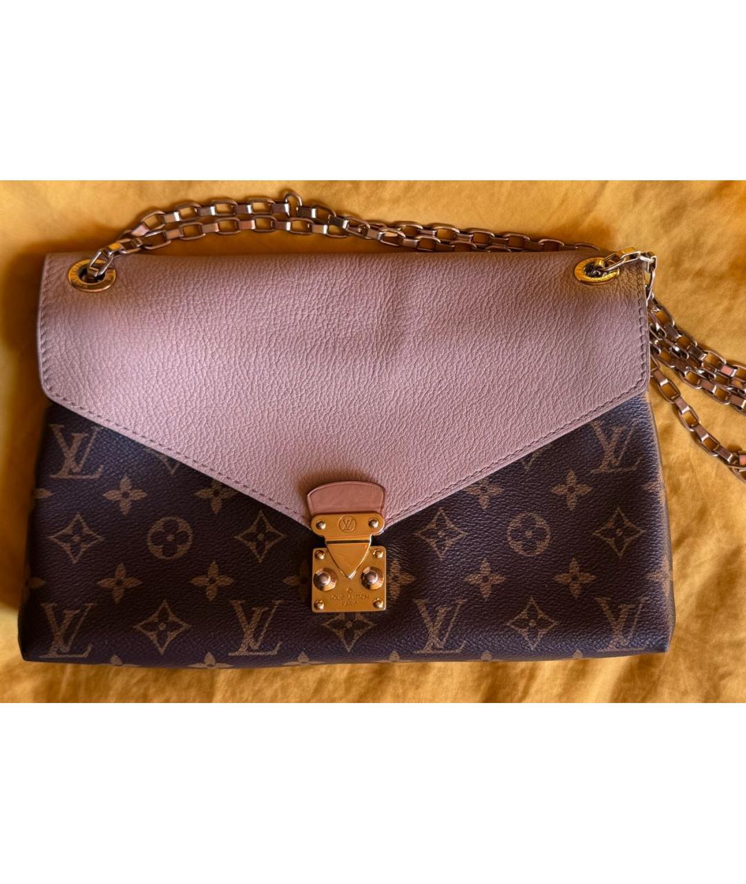 LOUIS VUITTON Бежевая сумка через плечо из канвы, фото 6