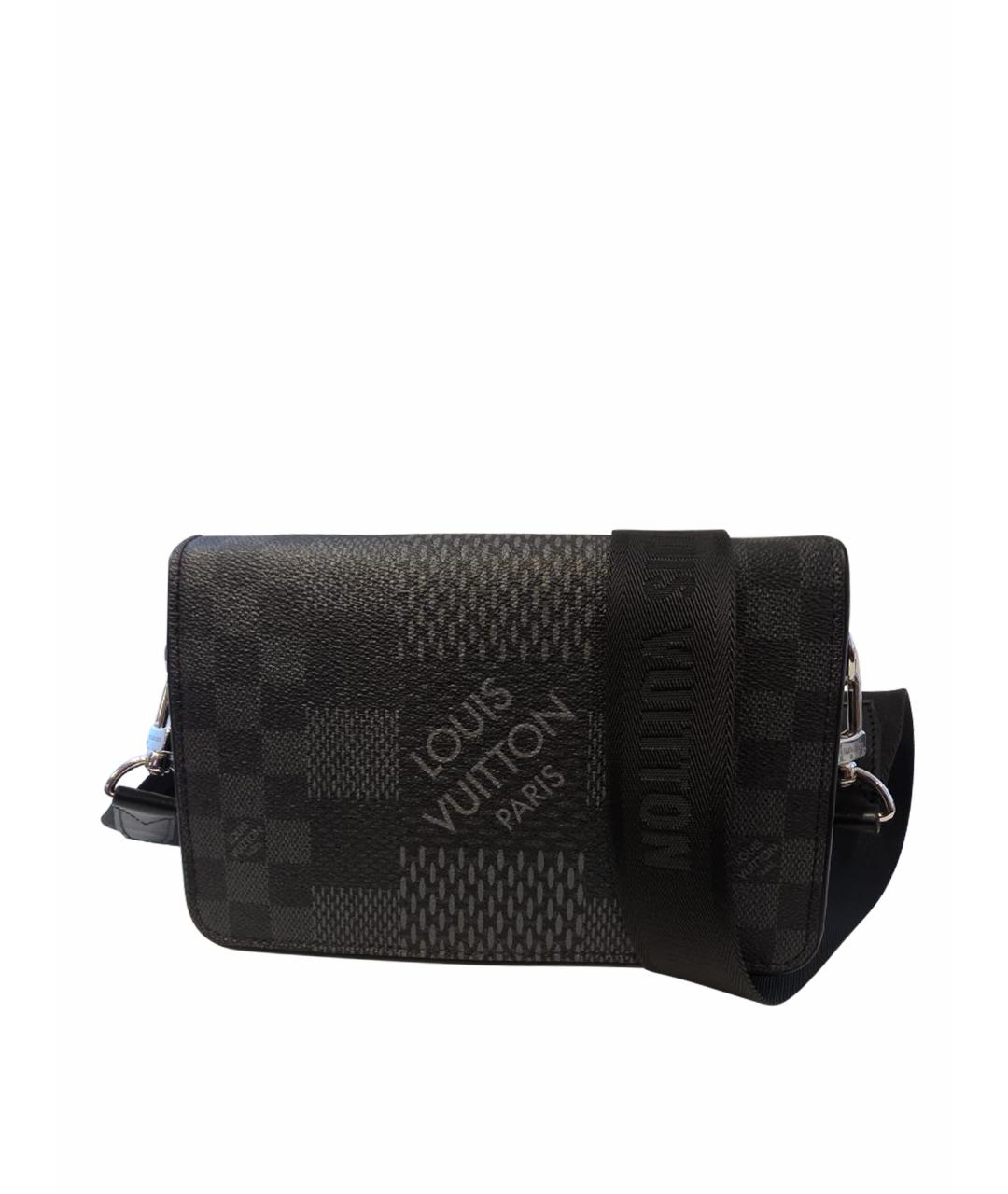 LOUIS VUITTON Серая сумка на плечо из канвы, фото 1