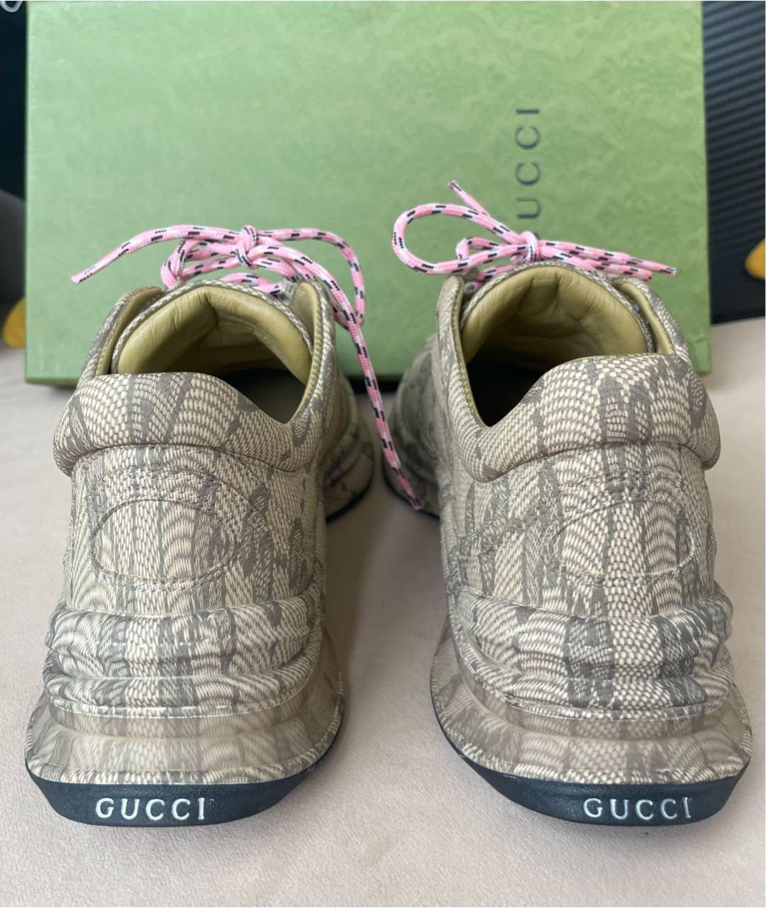 GUCCI Бежевые кроссовки, фото 4