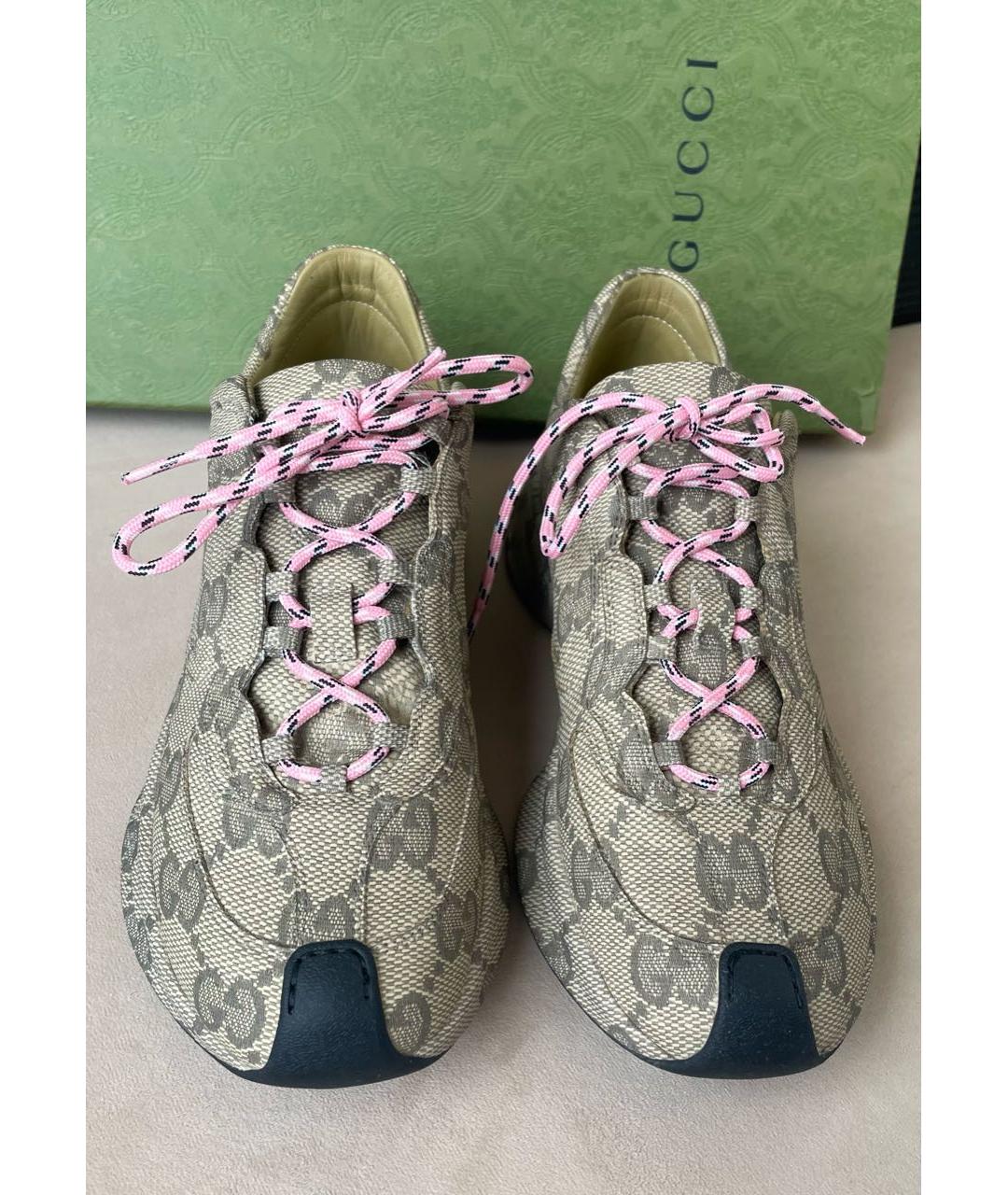 GUCCI Бежевые кроссовки, фото 2