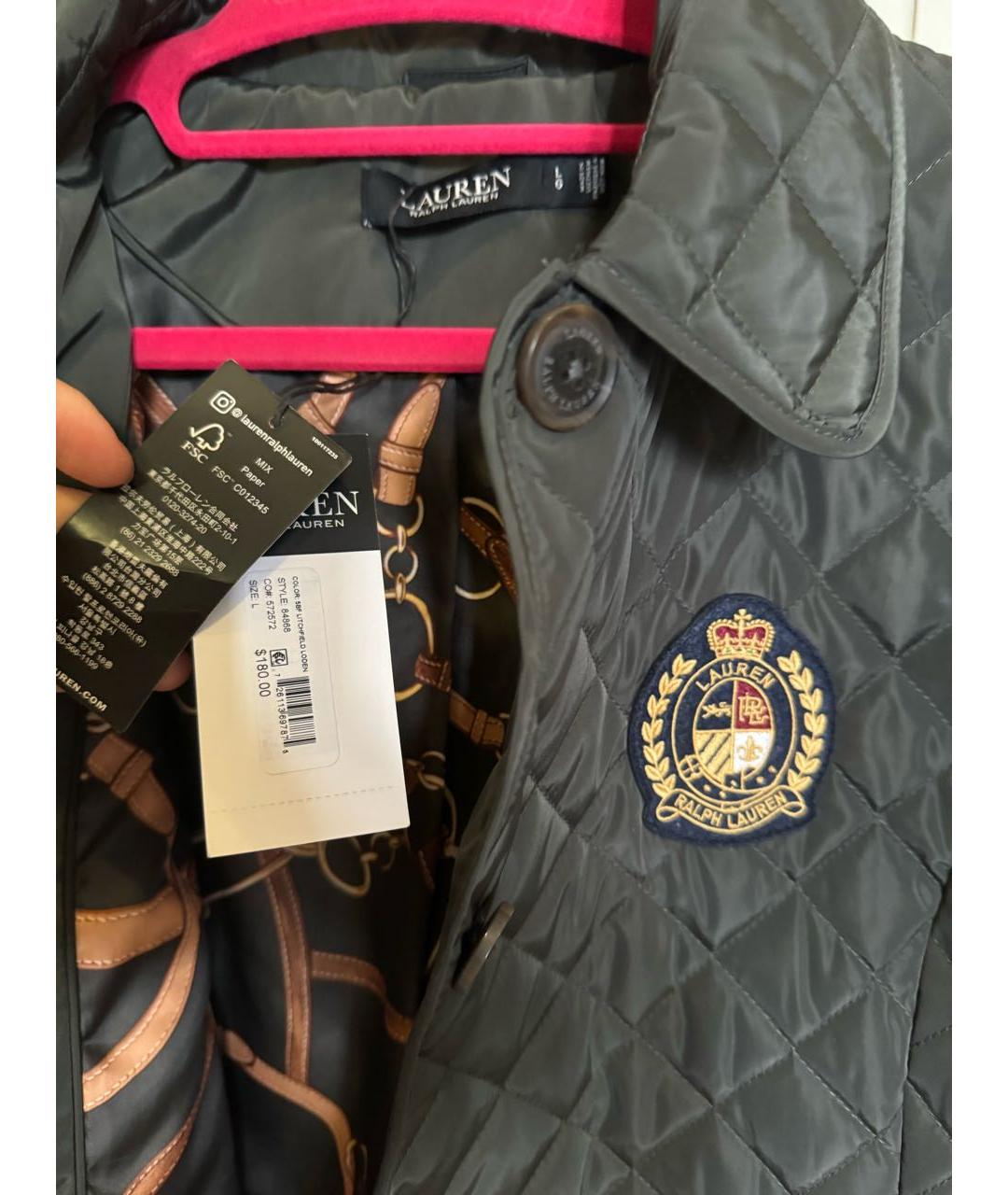 RALPH LAUREN Хаки полиэстеровая куртка, фото 6