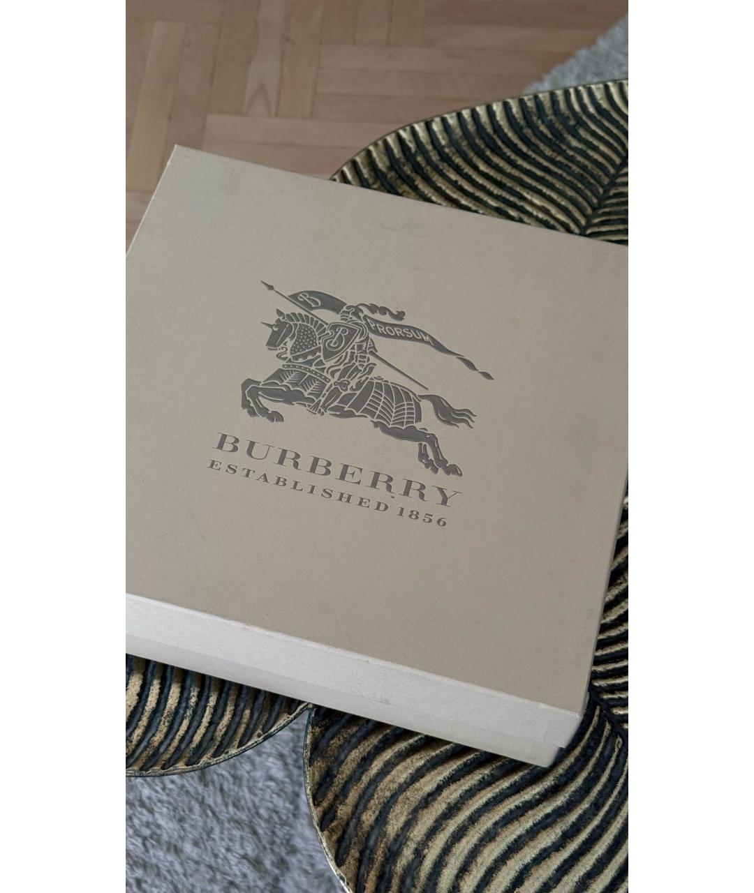BURBERRY Коричневые кожаные ботинки, фото 7
