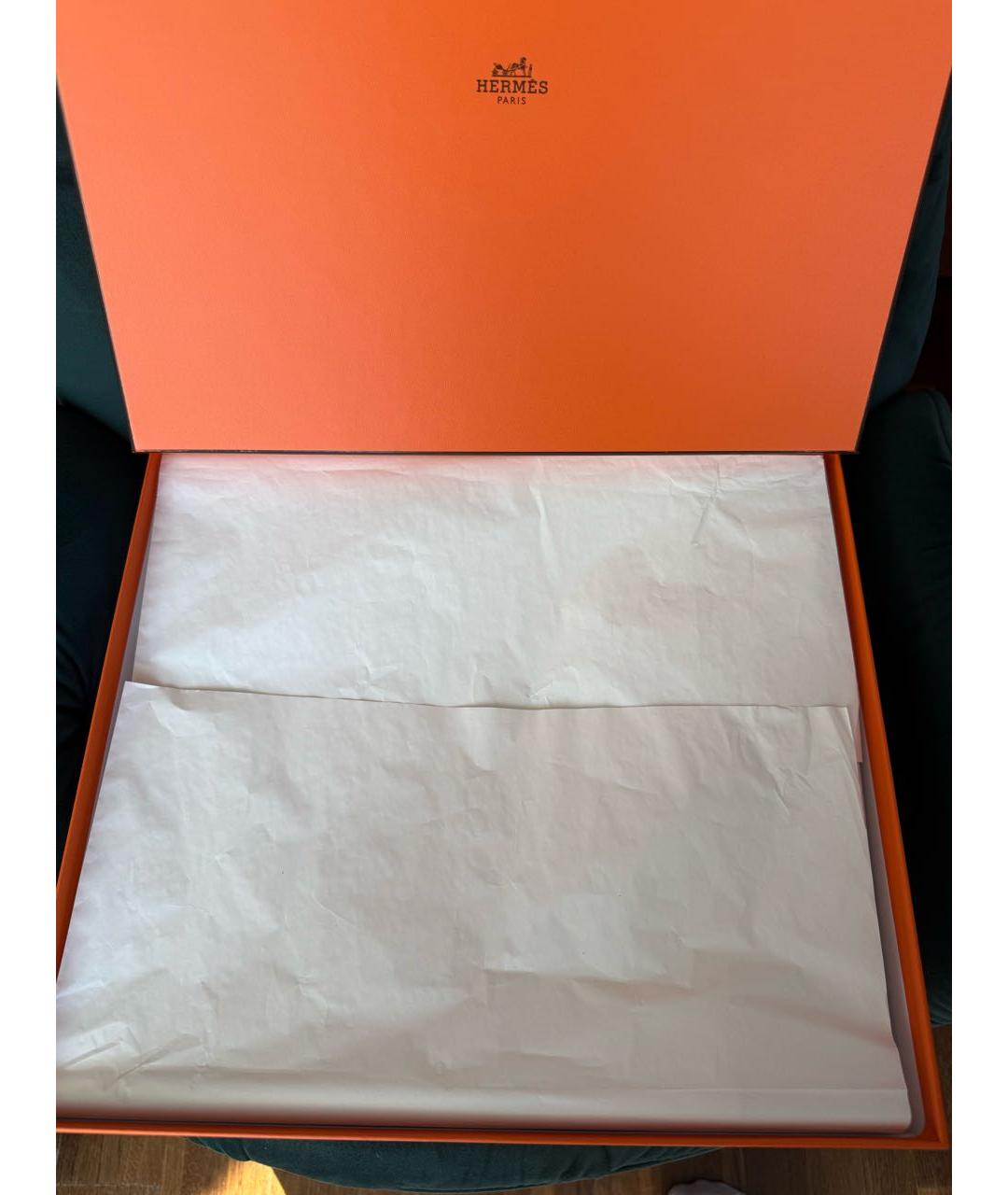 HERMES Коричневая сумка через плечо из канвы, фото 5