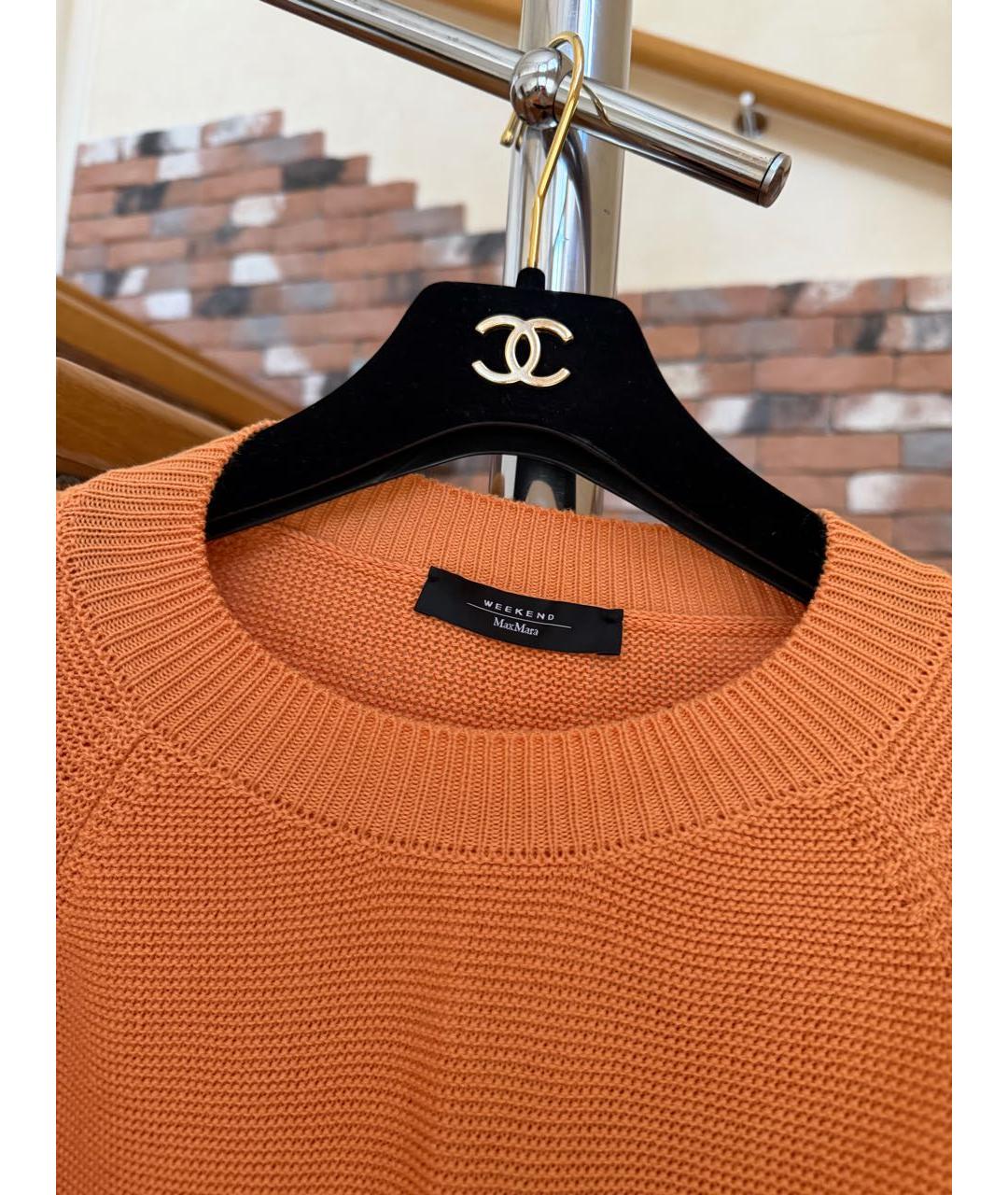 WEEKEND MAX MARA Оранжевый джемпер / свитер, фото 4