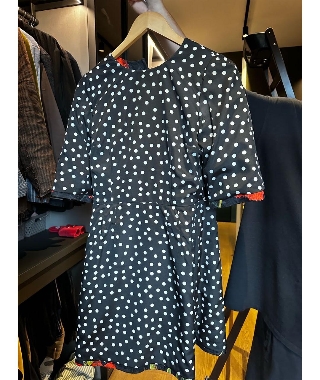 DOLCE&GABBANA Черное хлопковое коктейльное платье, фото 3