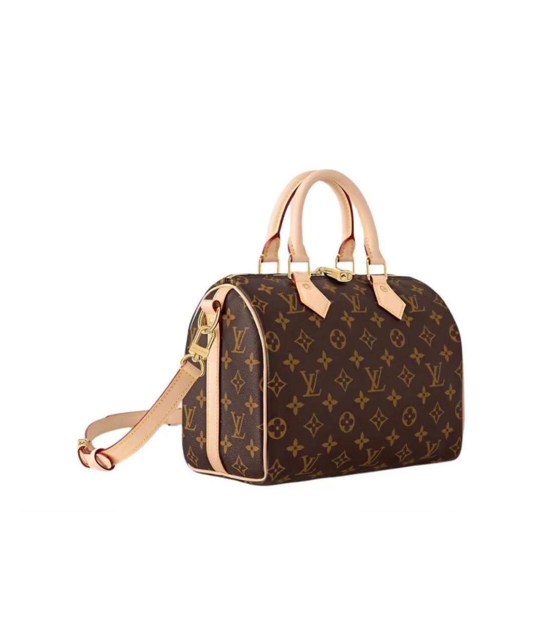 LOUIS VUITTON Коричневая кожаная сумка через плечо, фото 2