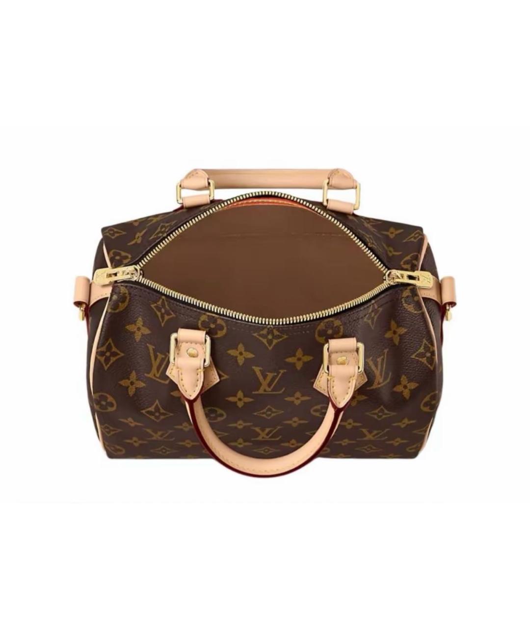 LOUIS VUITTON Коричневая кожаная сумка через плечо, фото 3