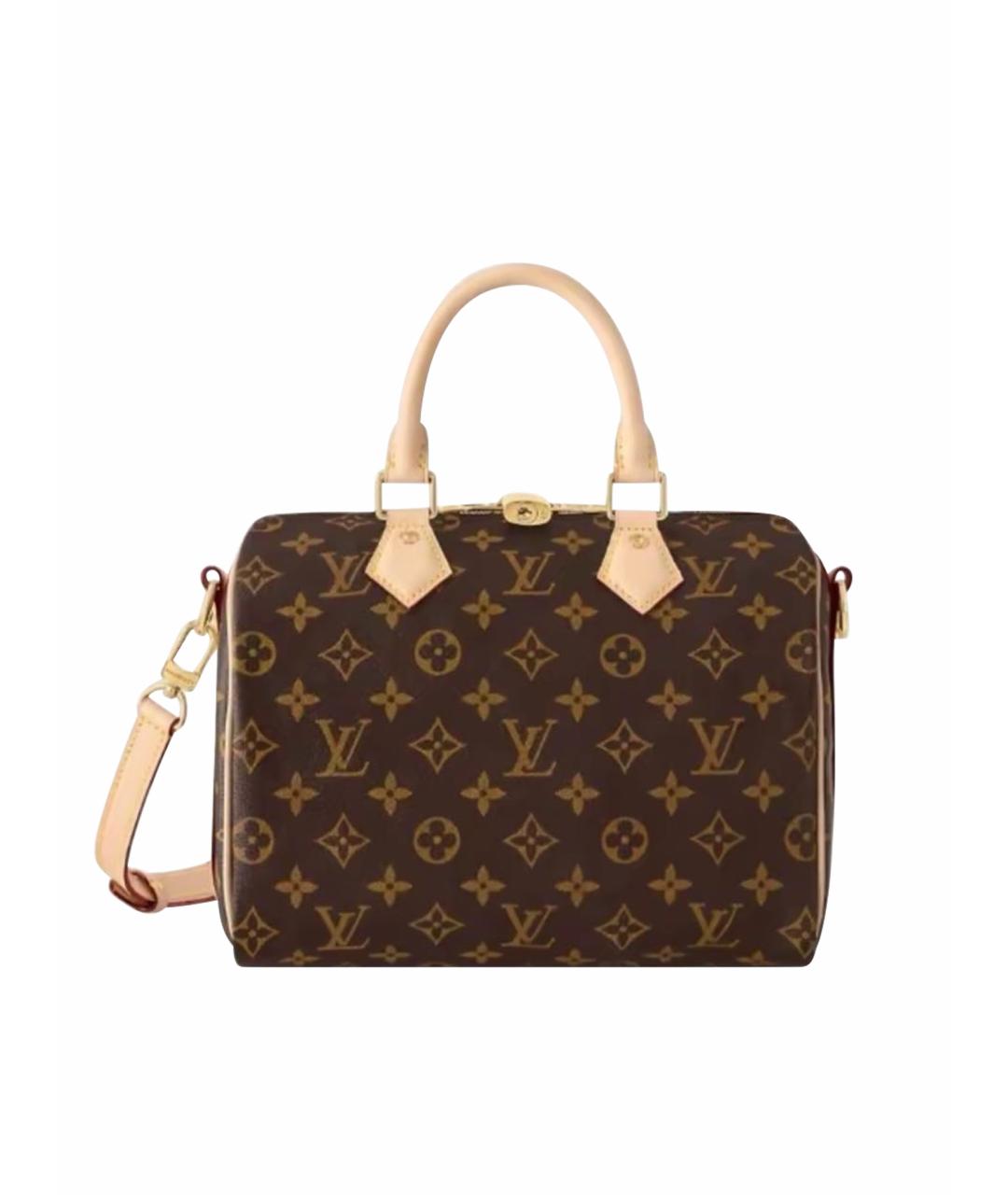 LOUIS VUITTON Коричневая кожаная сумка через плечо, фото 1