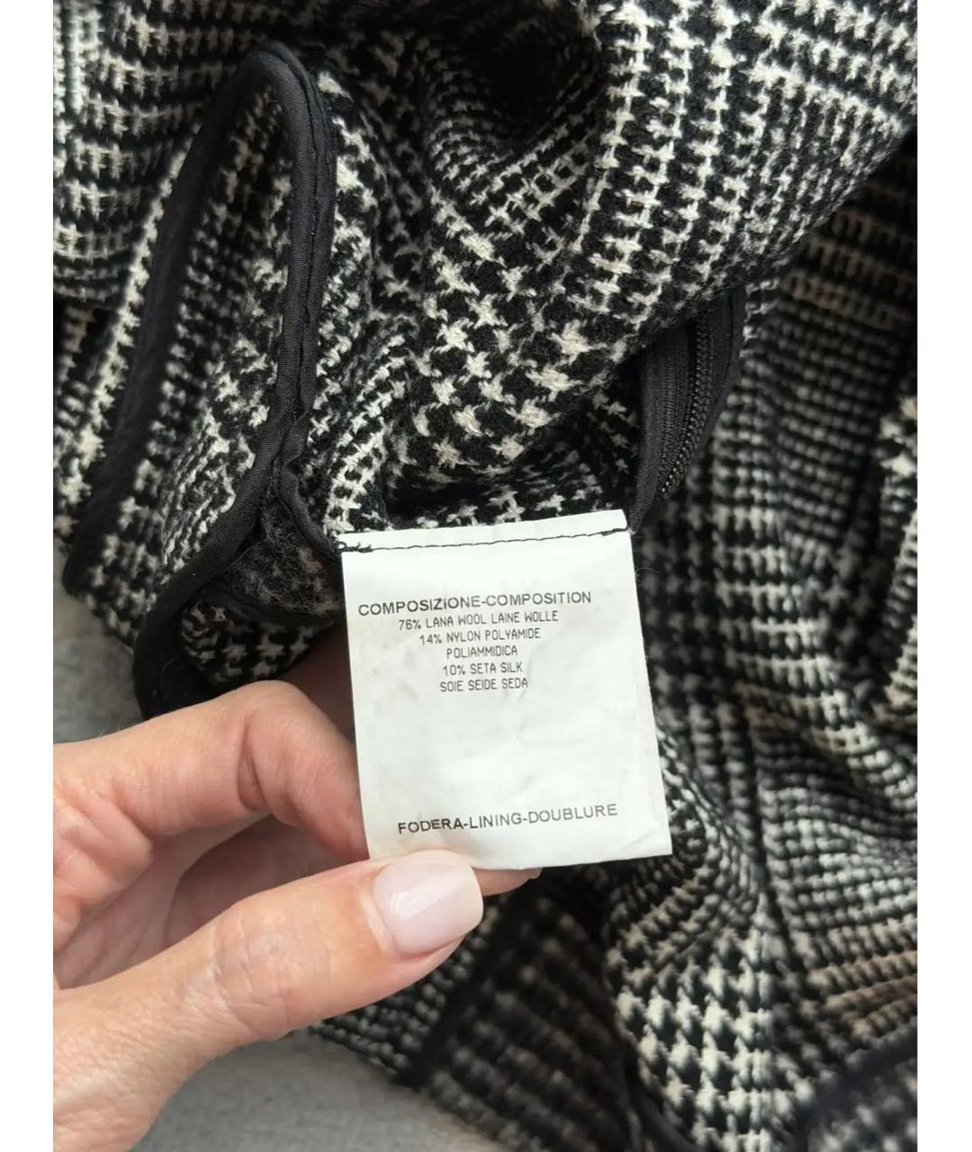 SAINT LAURENT Серая шерстяная юбка мини, фото 5