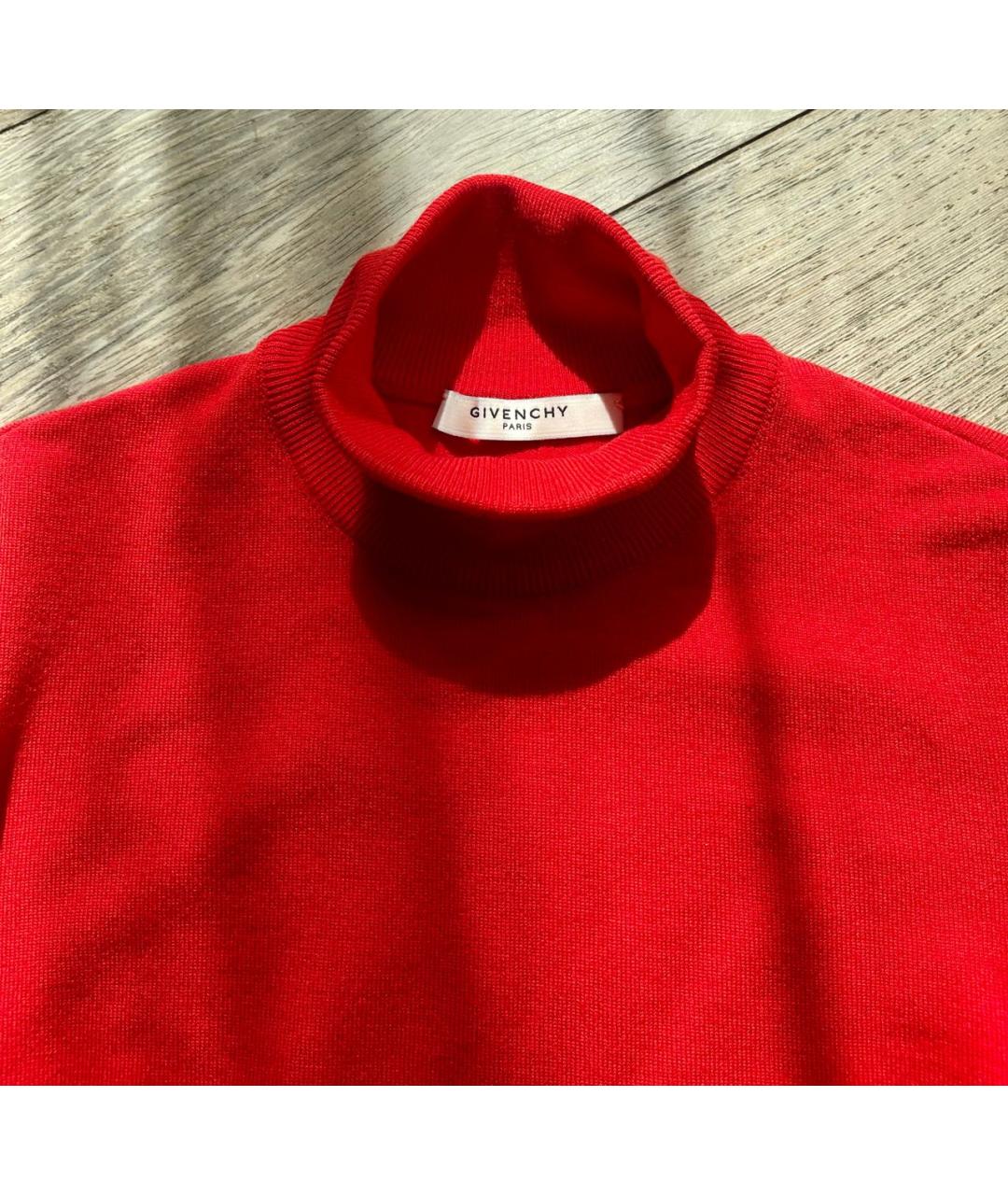 GIVENCHY Красная шерстяная водолазка, фото 4