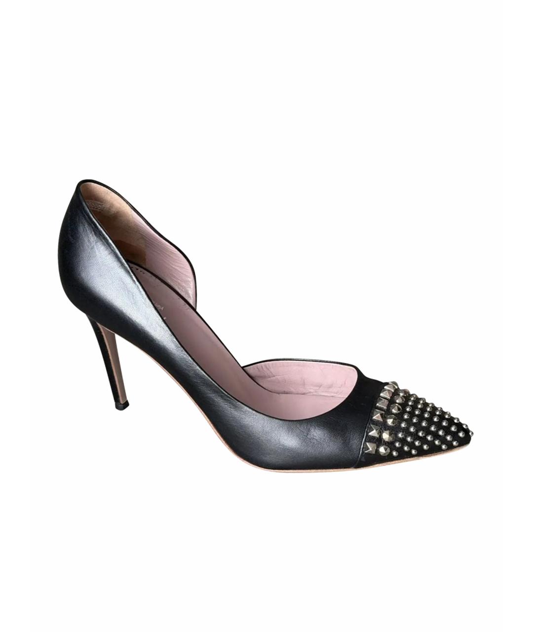 GUCCI Черные кожаные туфли, фото 9