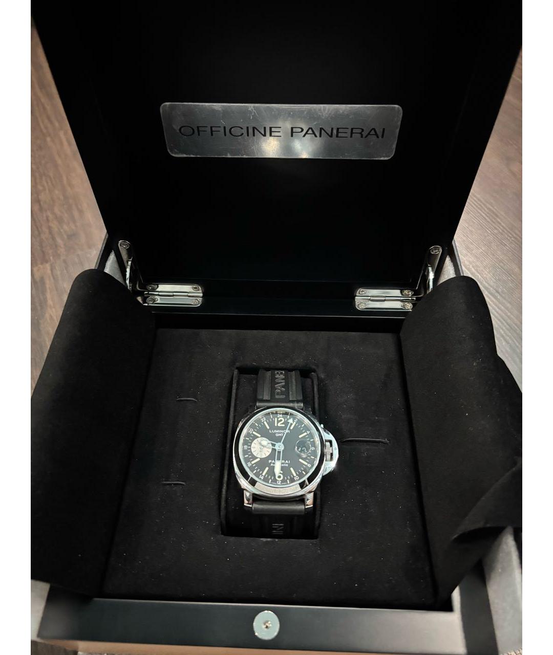 PANERAI Черные стальные часы, фото 3
