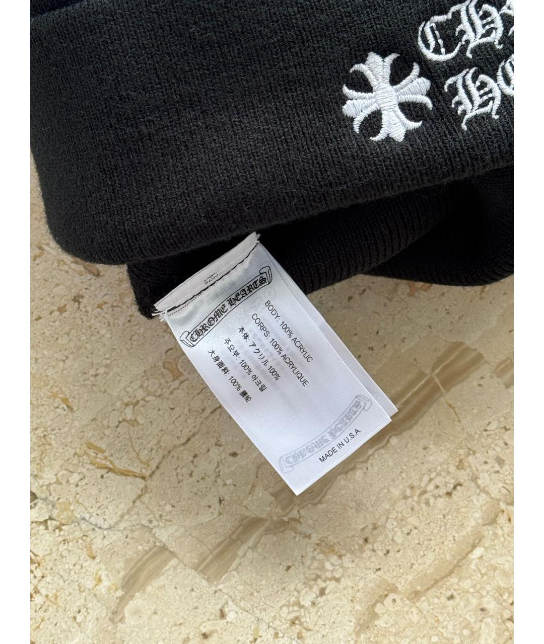 CHROME HEARTS Черная шапка, фото 5