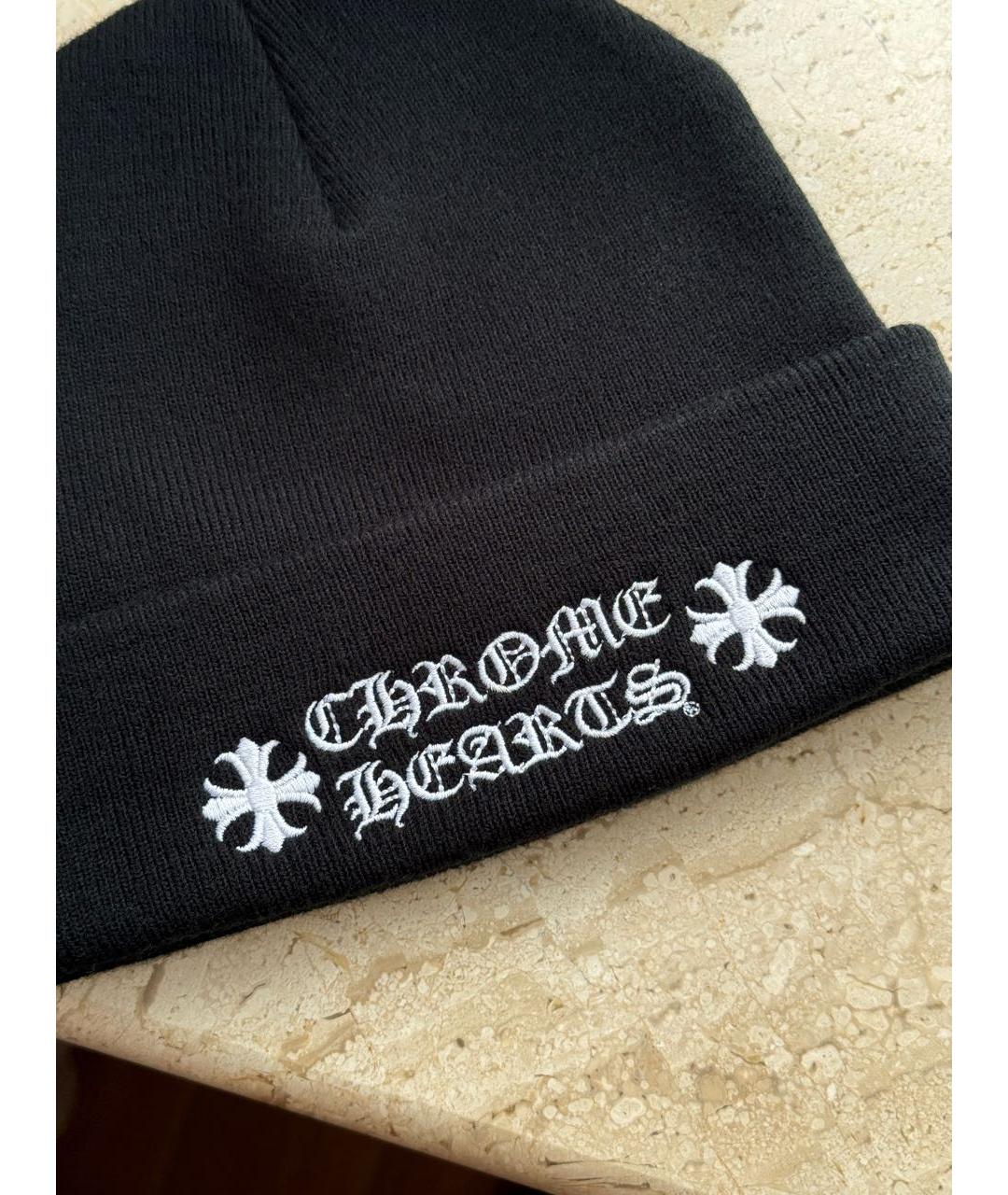 CHROME HEARTS Черная шапка, фото 3