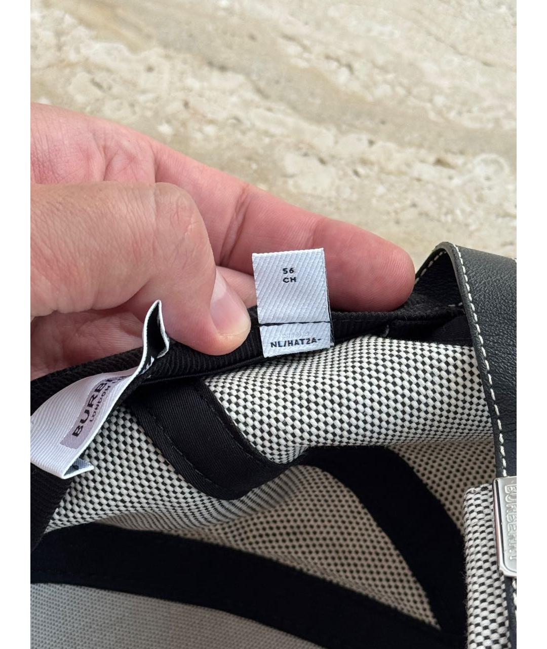 BURBERRY Серая хлопковая кепка, фото 7
