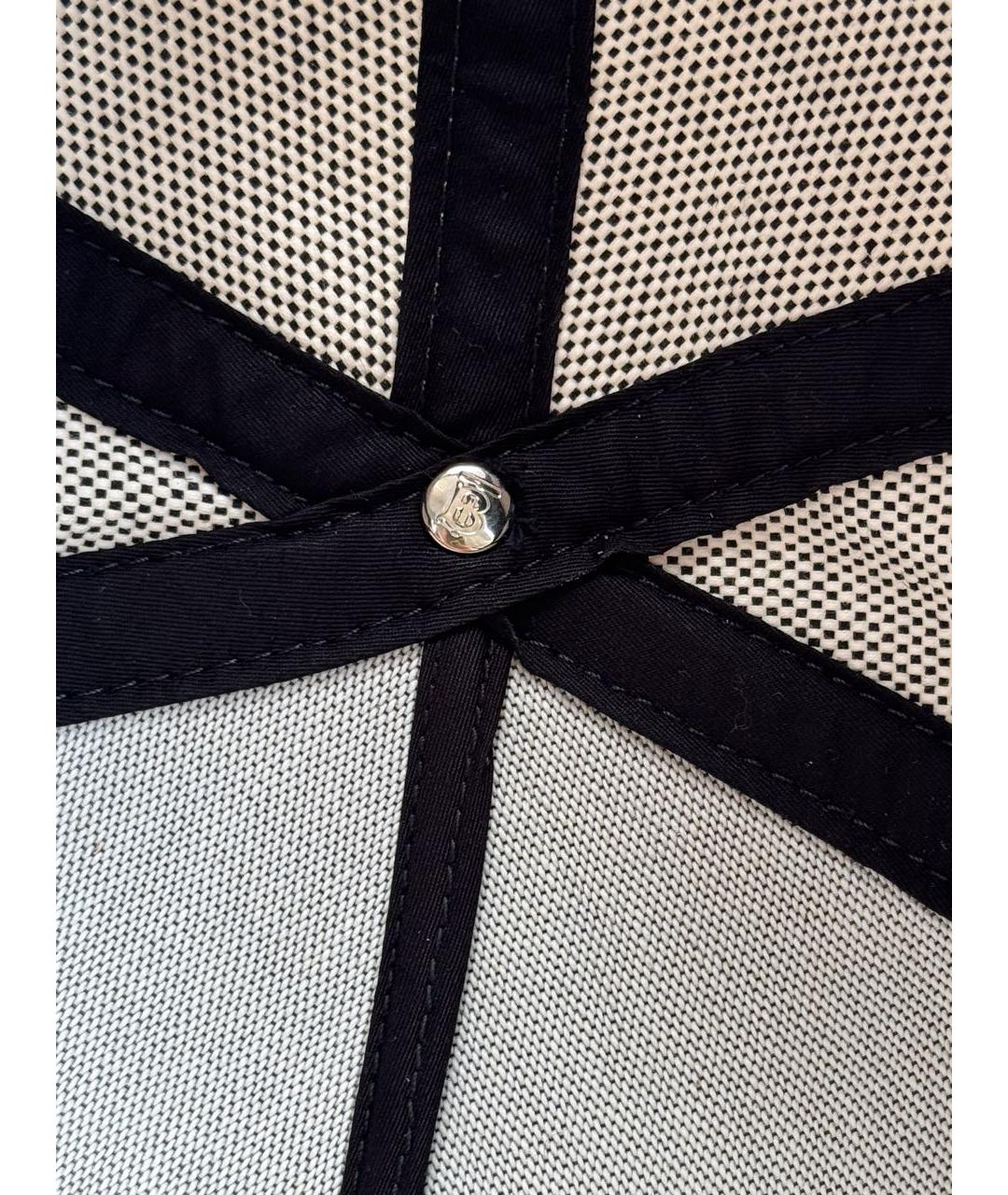 BURBERRY Серая хлопковая кепка, фото 5