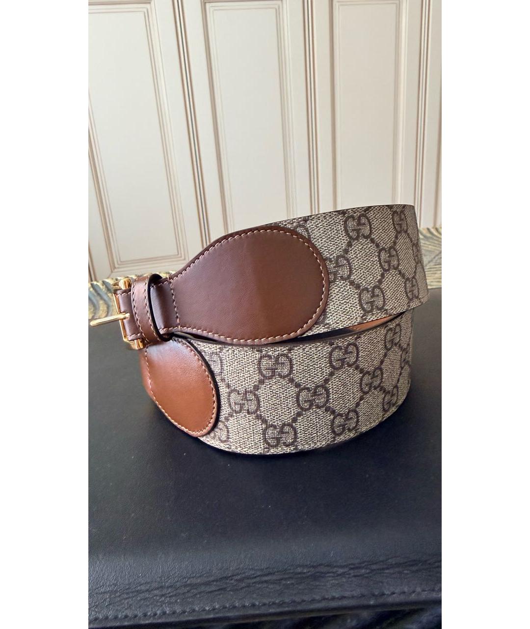GUCCI Коричневый кожаный ремень, фото 4