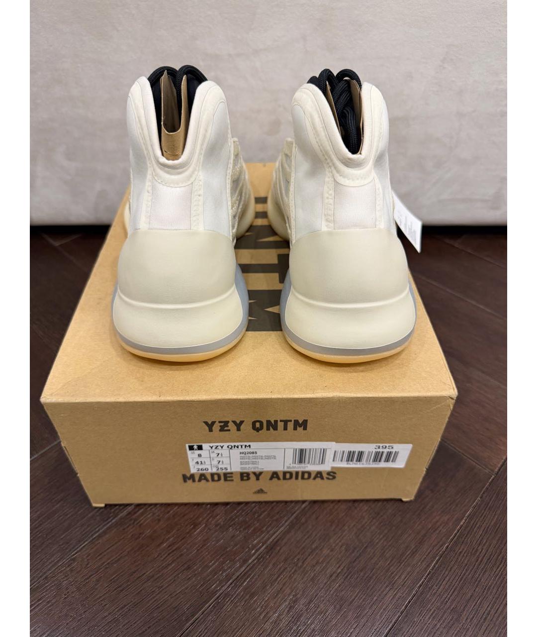 ADIDAS YEEZY Бежевые высокие кроссовки / кеды, фото 3