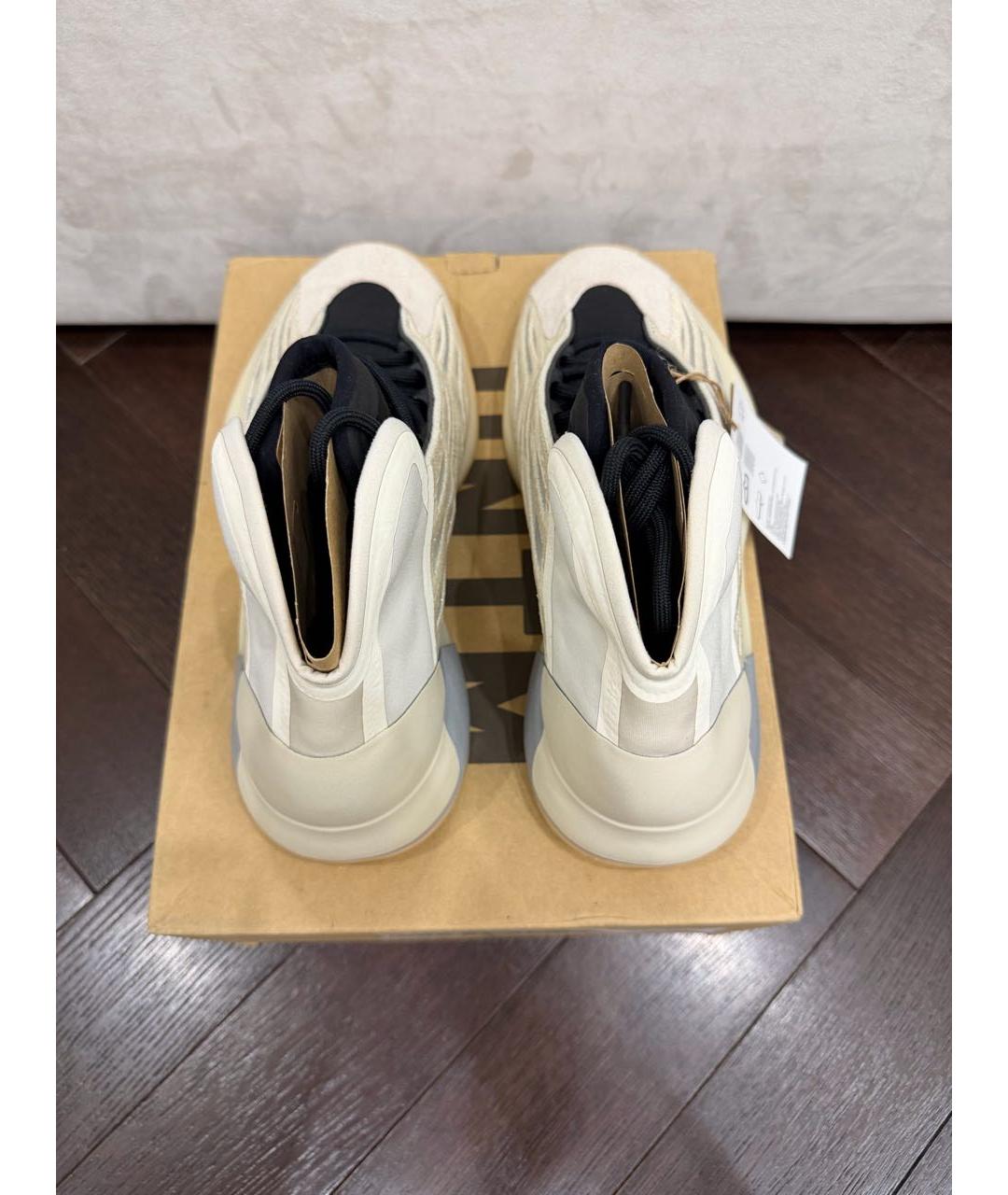ADIDAS YEEZY Бежевые высокие кроссовки / кеды, фото 2