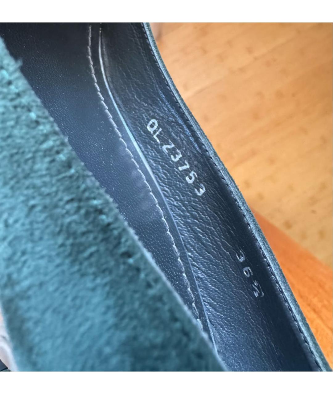 STUART WEITZMAN Зеленые замшевые туфли, фото 6