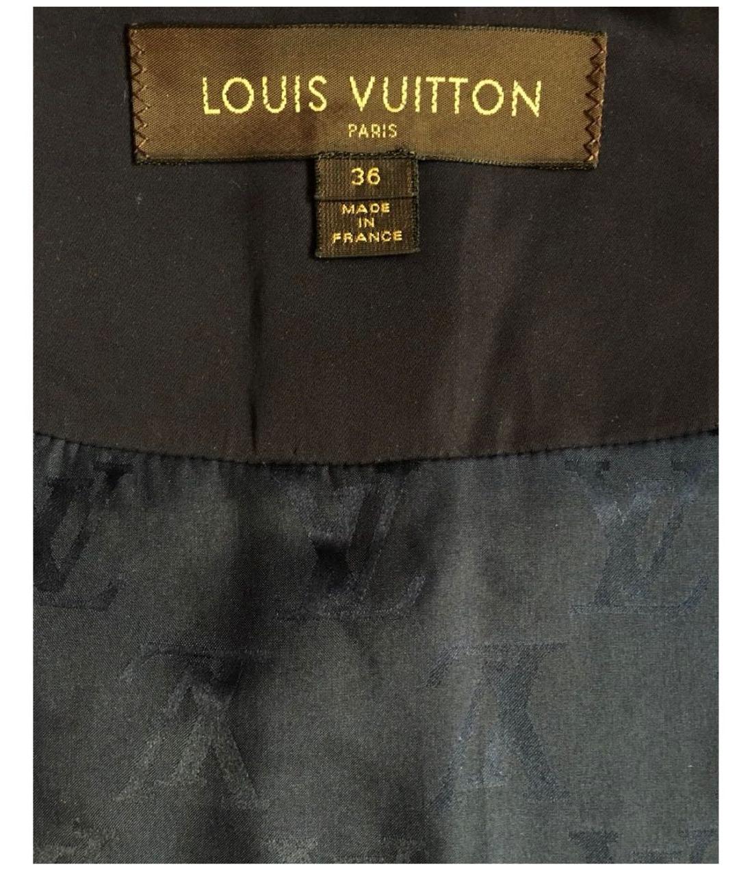 LOUIS VUITTON Темно-синий шерстяной кардиган, фото 3