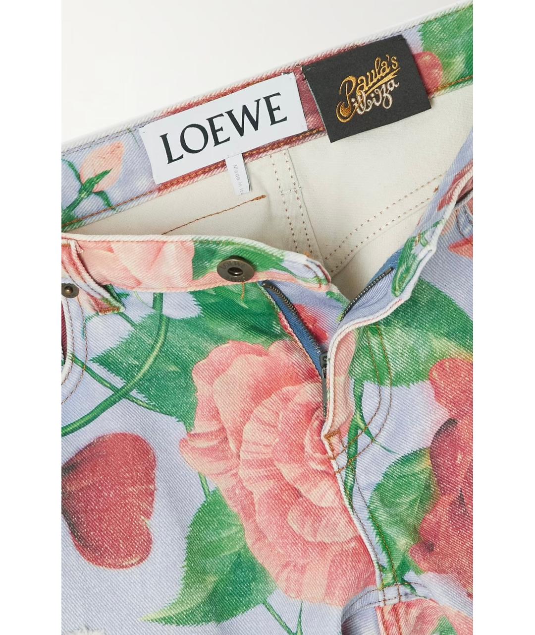 LOEWE Мульти хлопковые джинсы клеш, фото 7