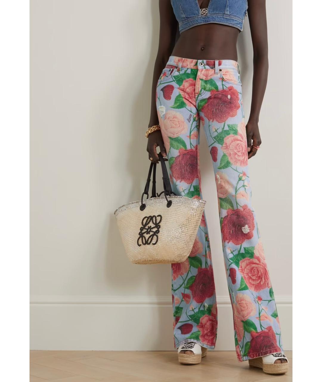 LOEWE Мульти хлопковые джинсы клеш, фото 3