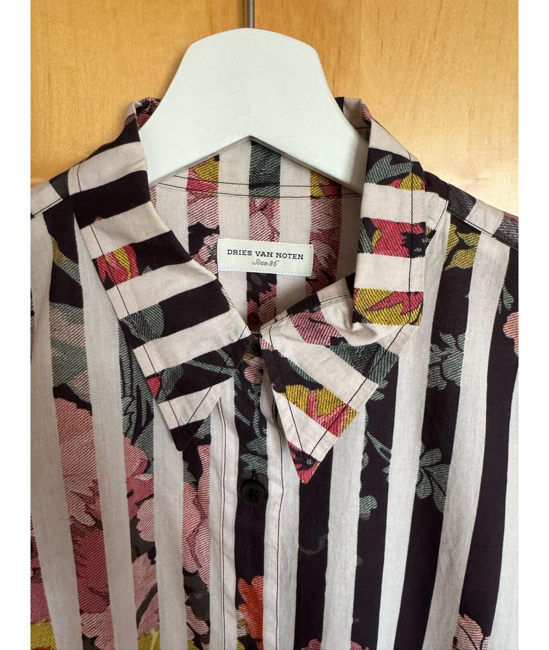 DRIES VAN NOTEN Мульти хлопковая рубашка, фото 3