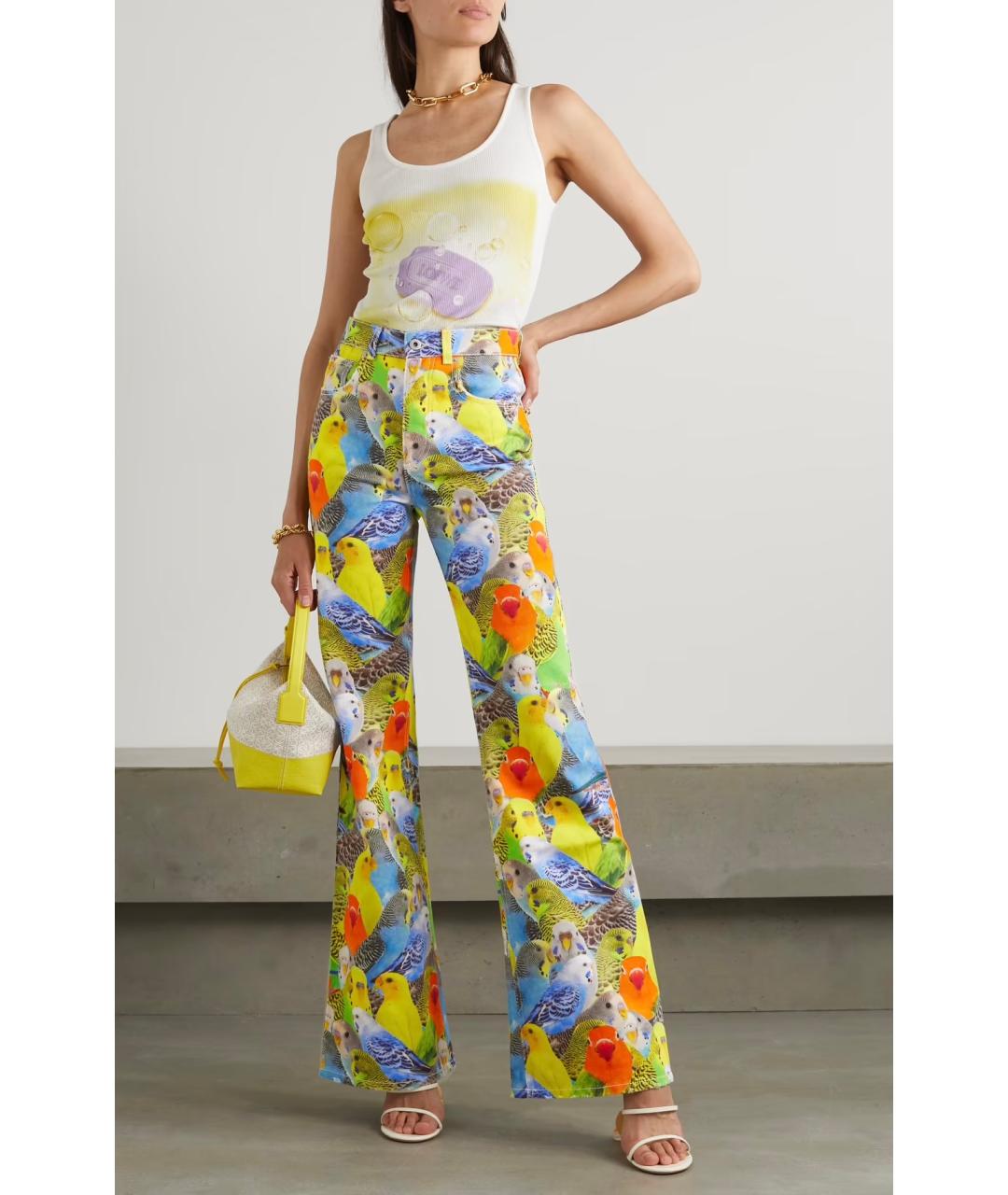 LOEWE Мульти хлопковые джинсы клеш, фото 2