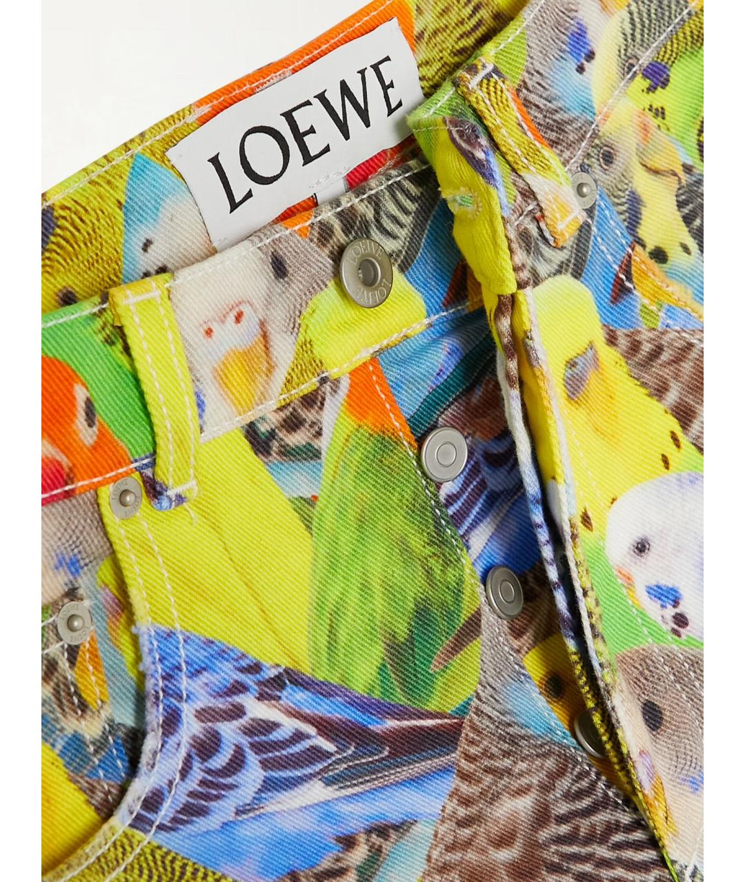 LOEWE Мульти хлопковые джинсы клеш, фото 8
