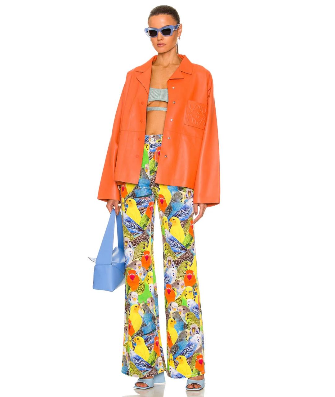 LOEWE Мульти хлопковые джинсы клеш, фото 5