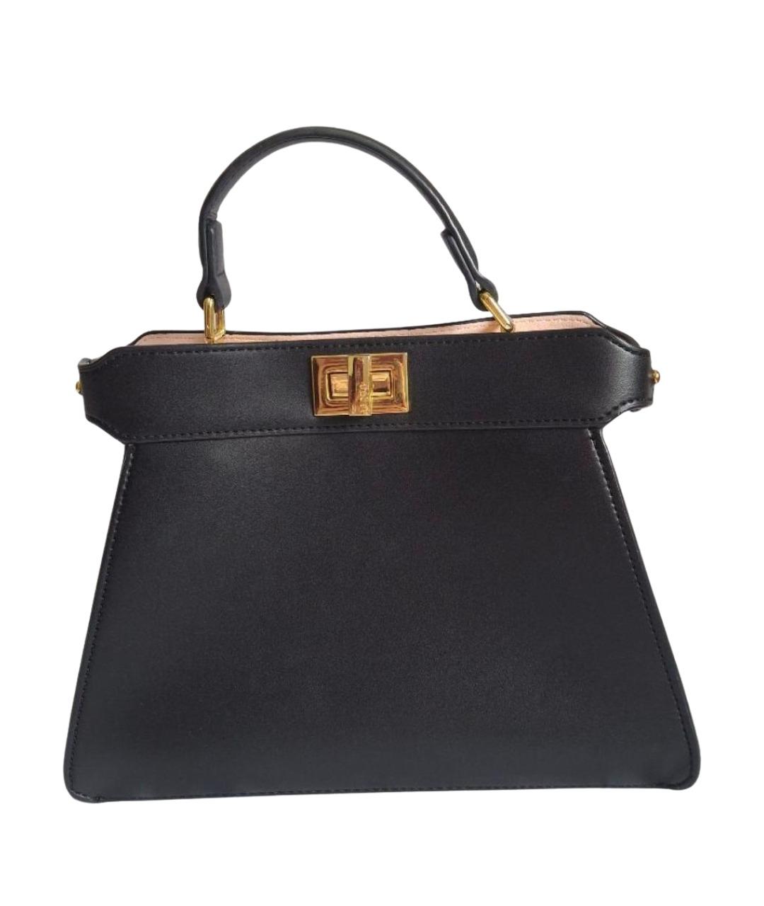 FENDI Черная кожаная сумка через плечо, фото 1