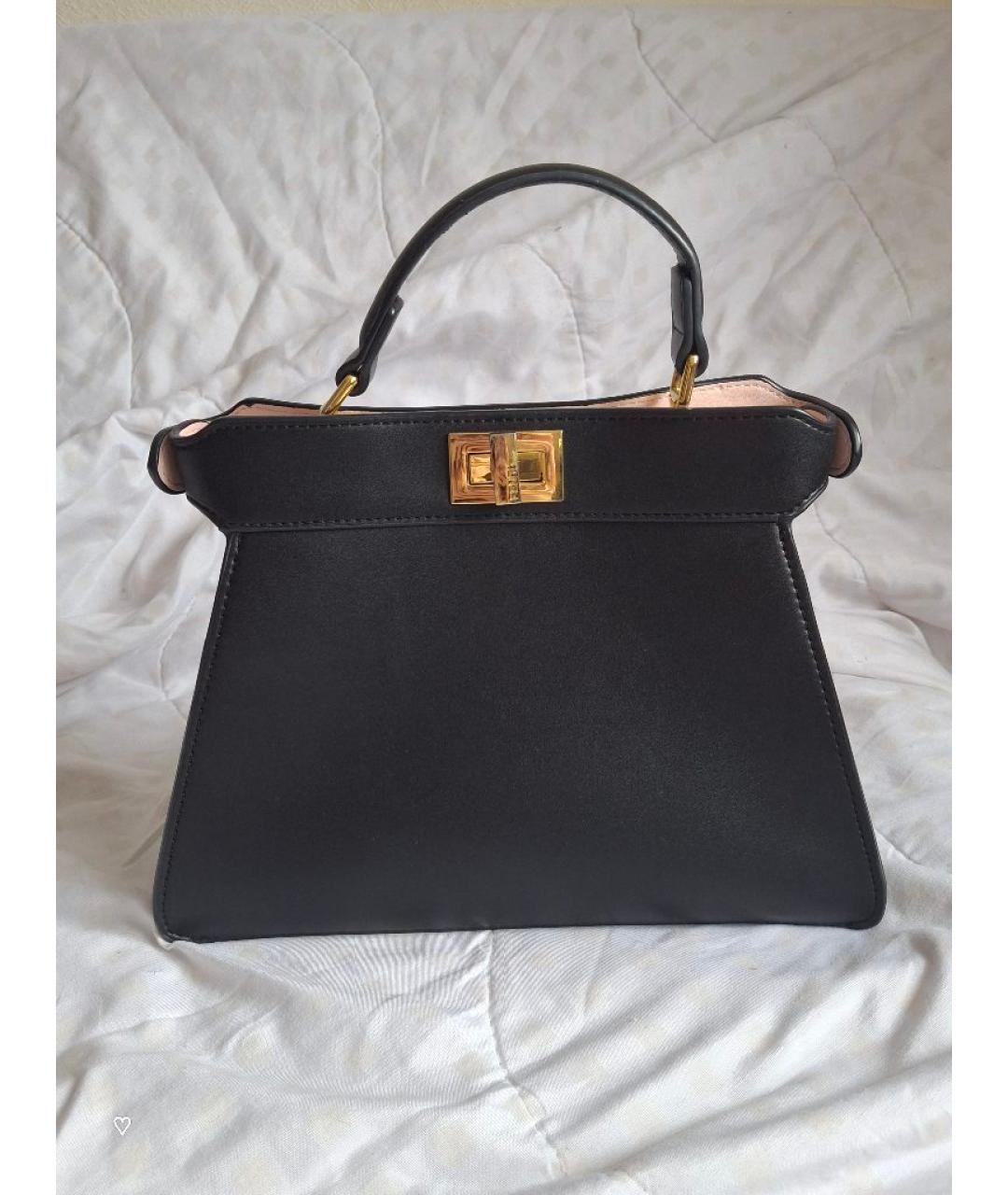 FENDI Черная кожаная сумка через плечо, фото 3