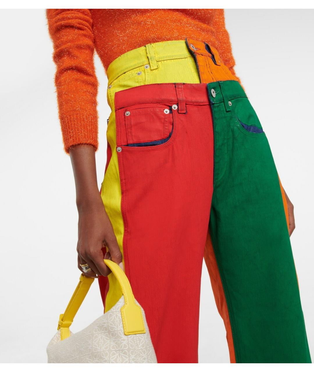 LOEWE Мульти хлопковые джинсы клеш, фото 9