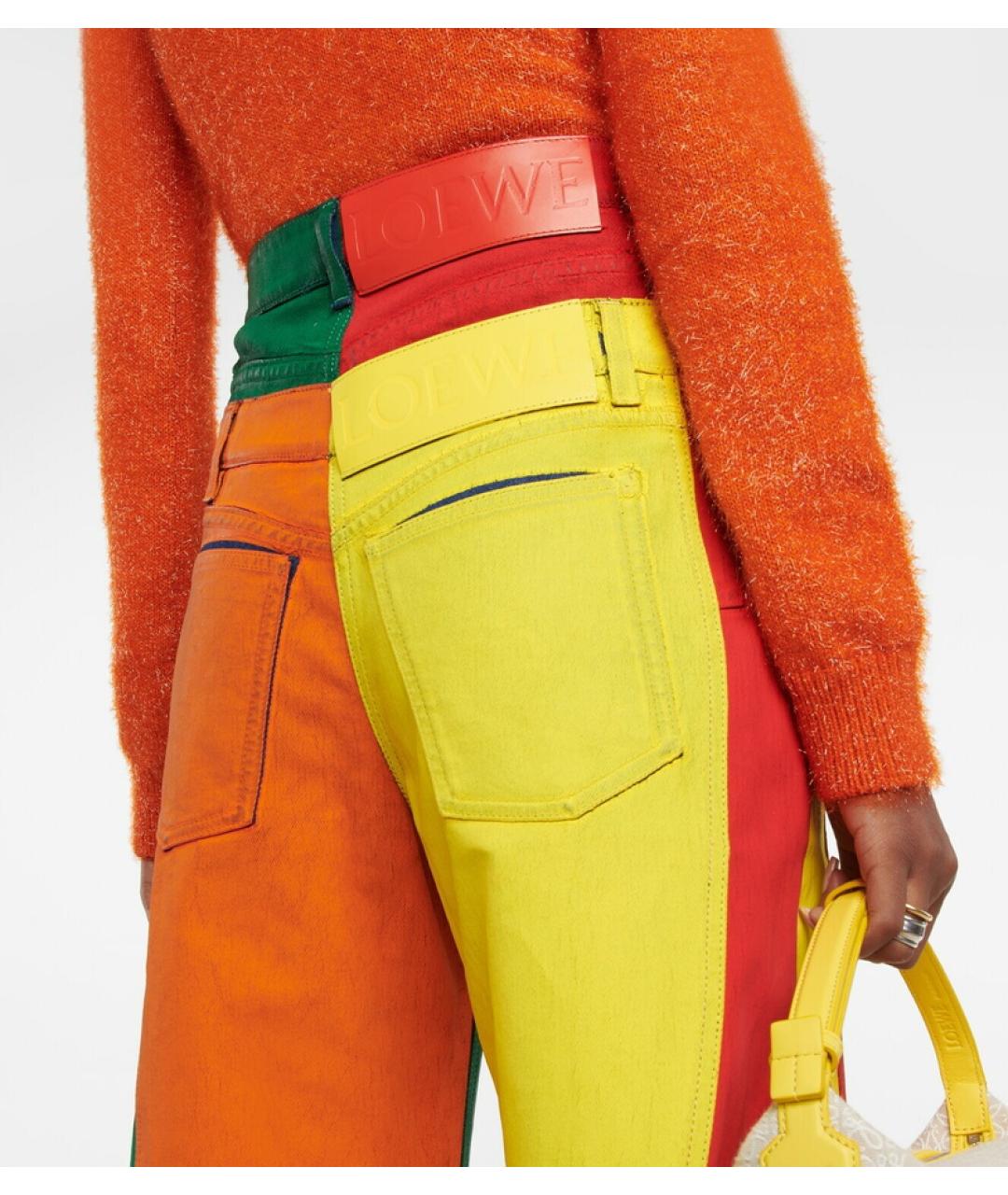 LOEWE Мульти хлопковые джинсы клеш, фото 8