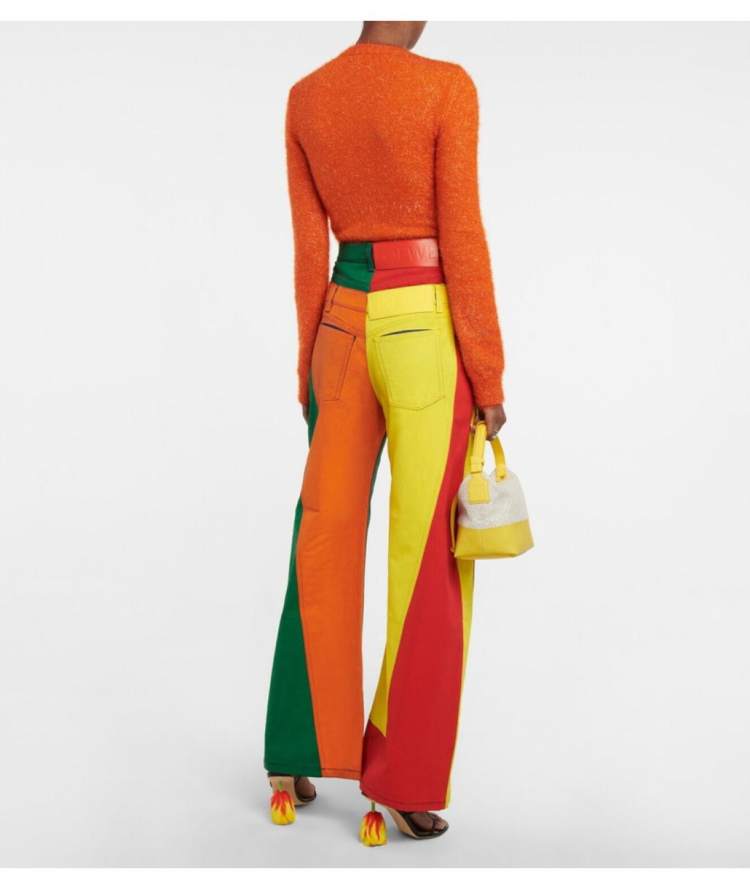 LOEWE Мульти хлопковые джинсы клеш, фото 7