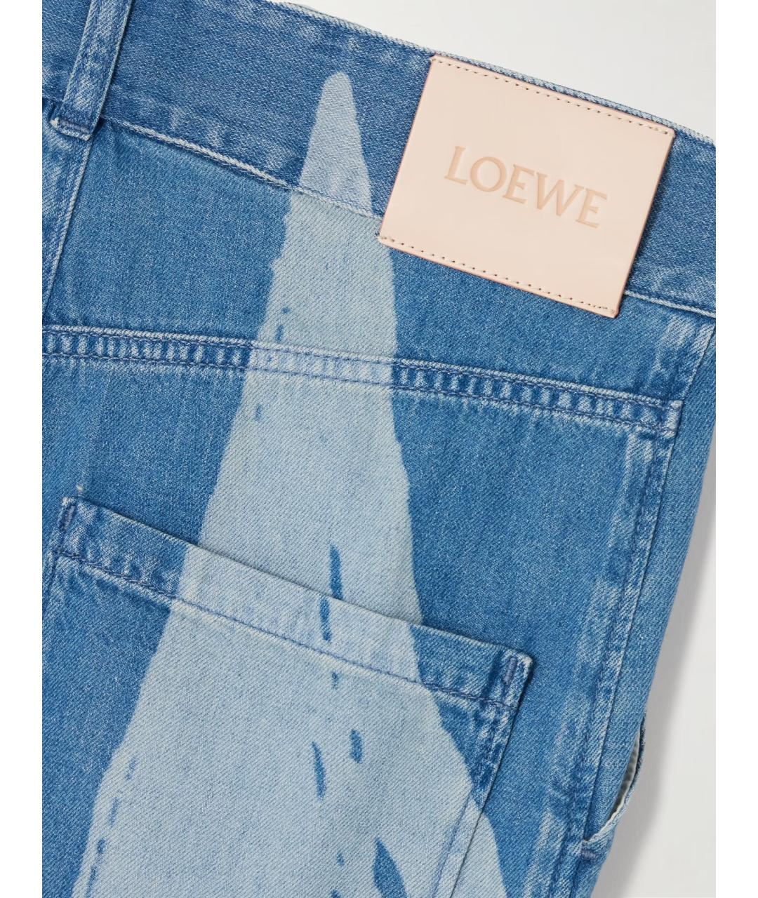 LOEWE Голубые хлопковые прямые джинсы, фото 8