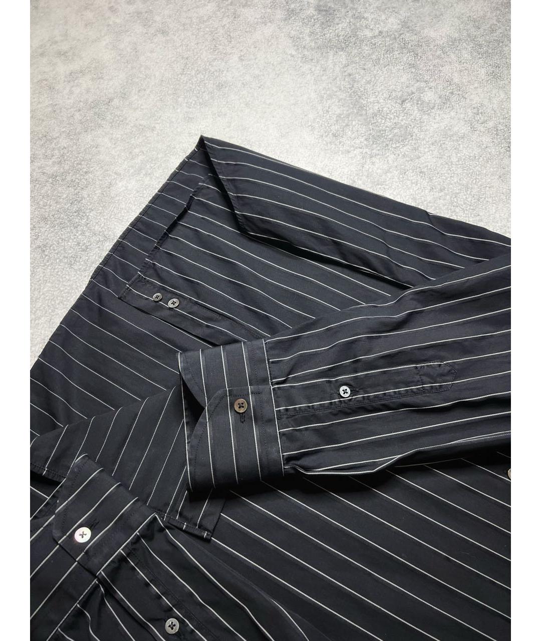 CANALI Черная хлопковая классическая рубашка, фото 6