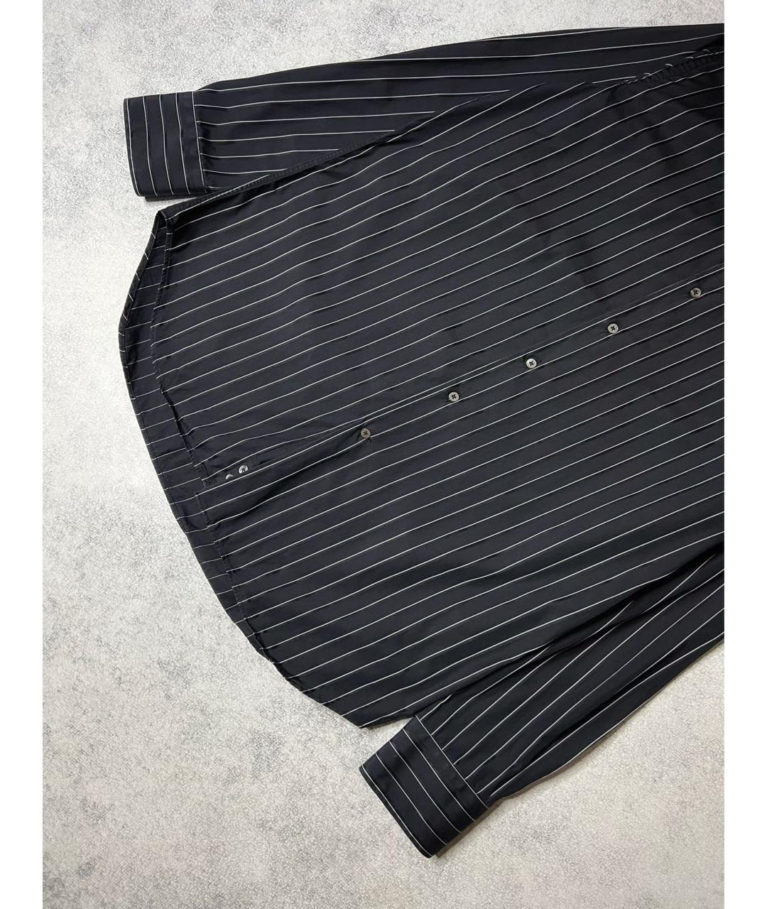 CANALI Черная хлопковая классическая рубашка, фото 4