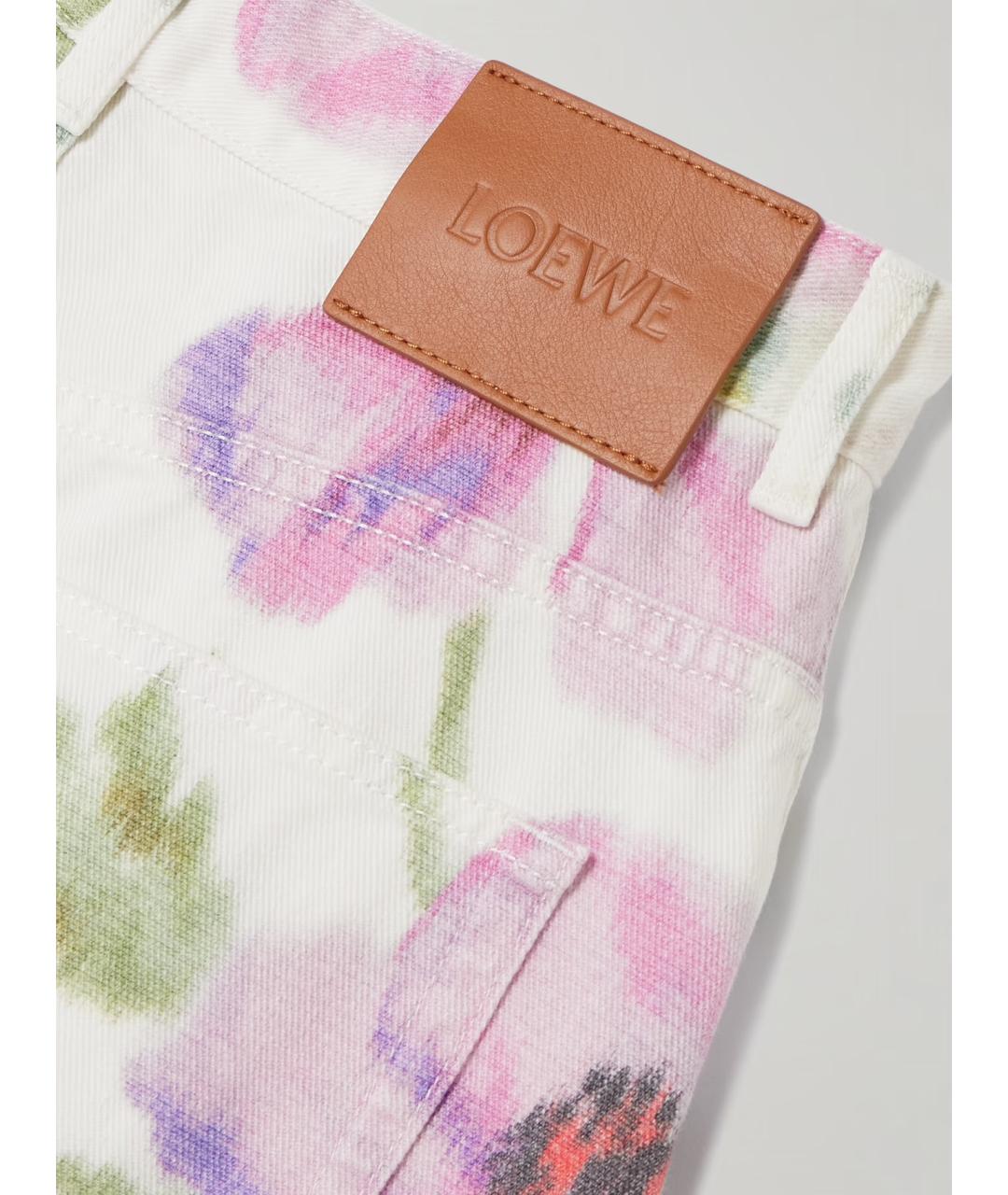 LOEWE Мульти хлопковые джинсы клеш, фото 9