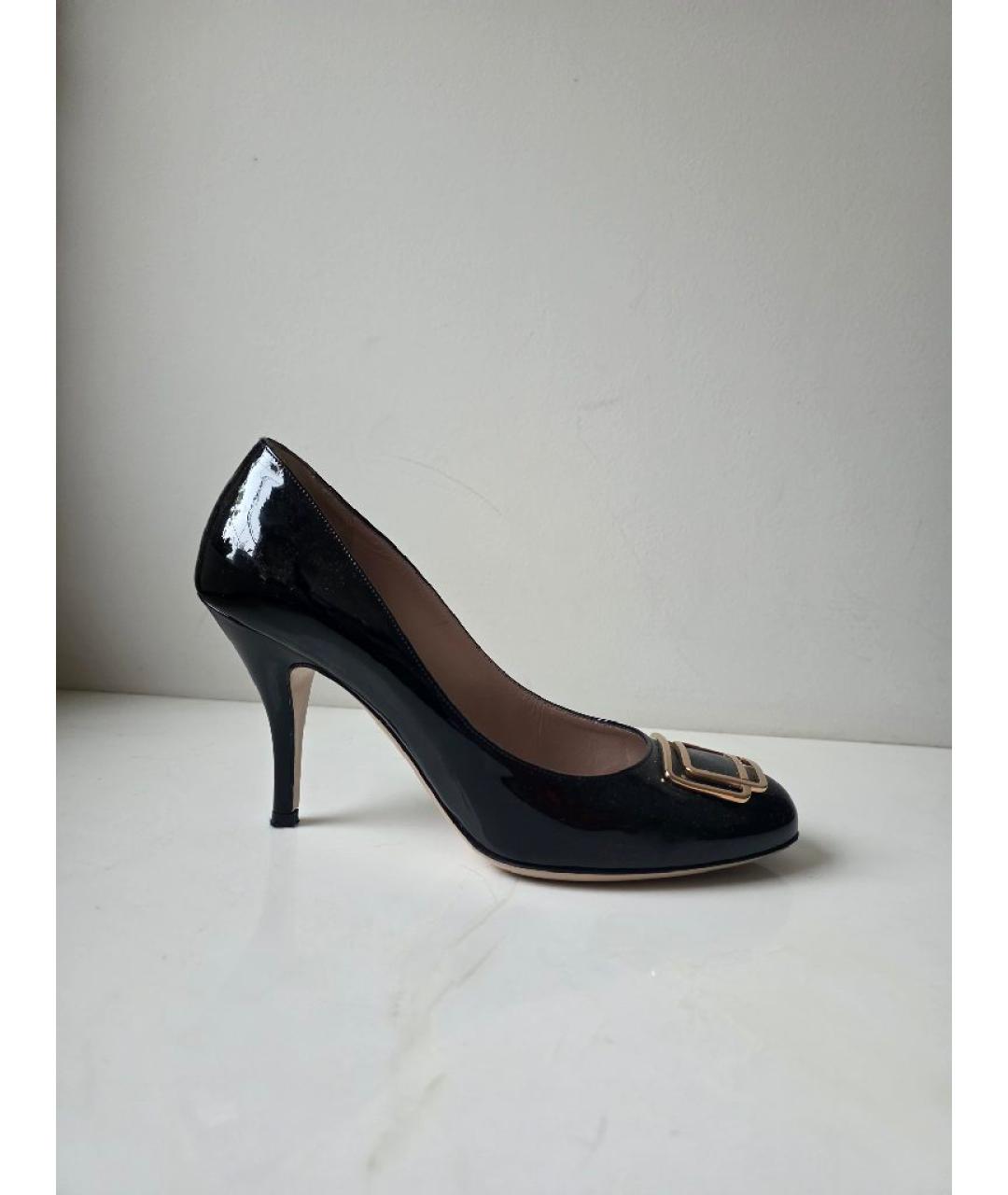 FERRAGAMO Черные туфли из лакированной кожи, фото 5