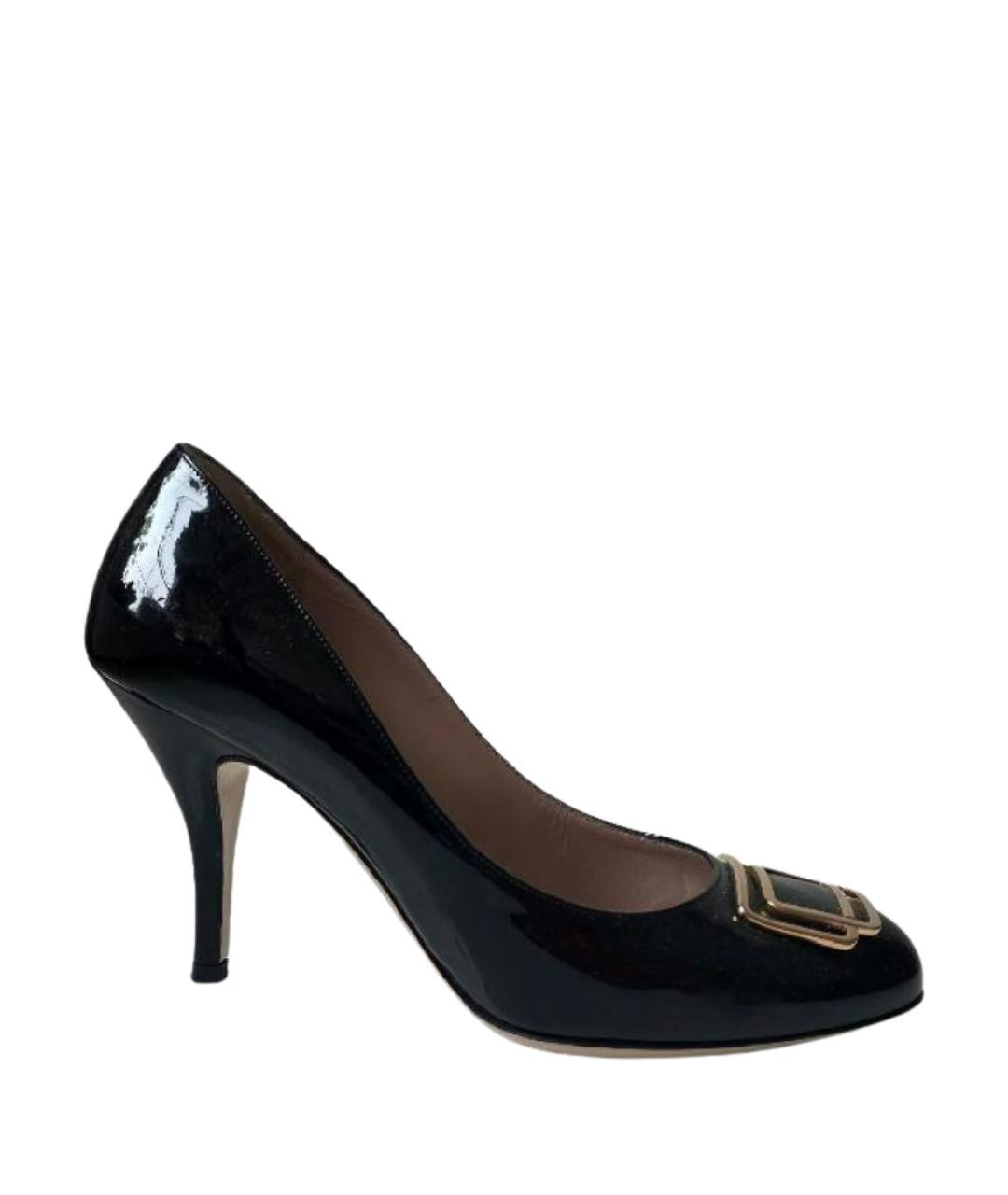 FERRAGAMO Черные туфли из лакированной кожи, фото 6