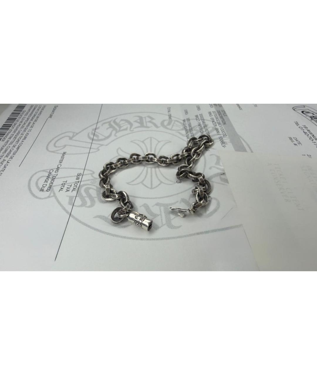 CHROME HEARTS Серебряный серебряный браслет, фото 4